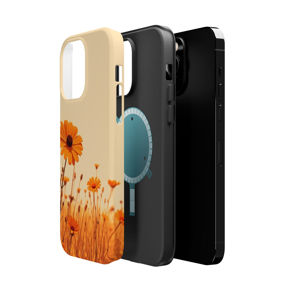iPhone Wildflower Field Minimalist Line Art Slim Everyday Designer Case · iPhone