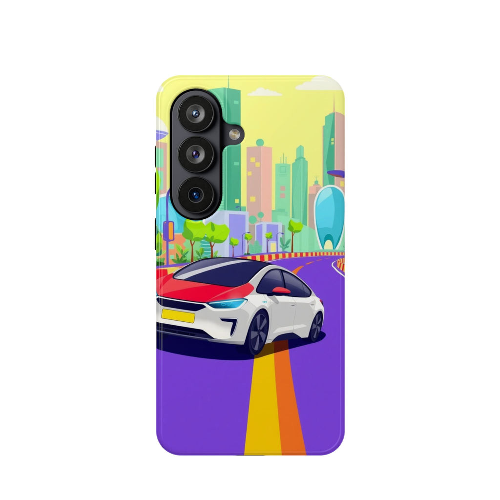 iPhone Electric Car Future Kids Fun Phone Case Gift Slim Snap Case · iPhone Case