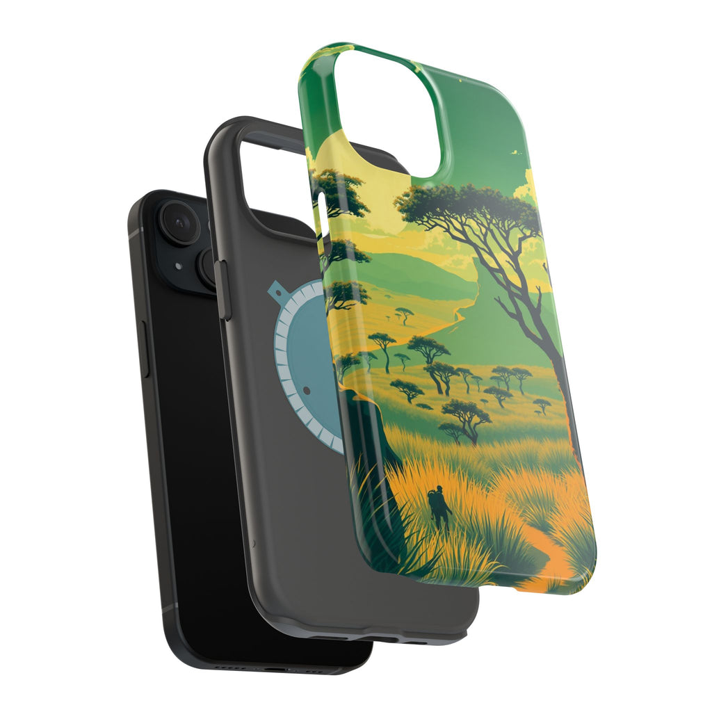iPhone Savanna Horizon Pixel Art -Bit Slim Everyday Designer Case · iPhone Case