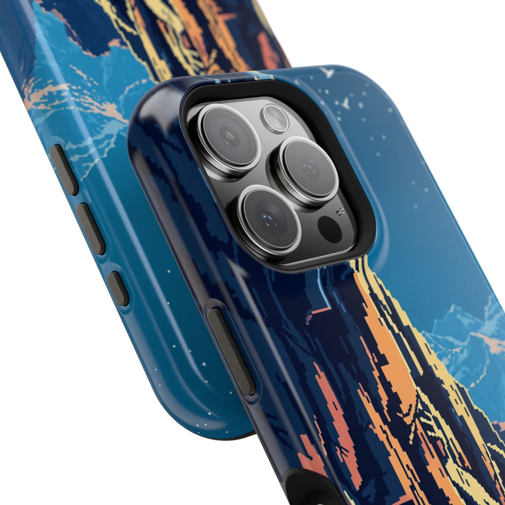 iPhone Midnight Blue And Silver Canyon Wall Slim iPhone Everyday · iPhone Case
