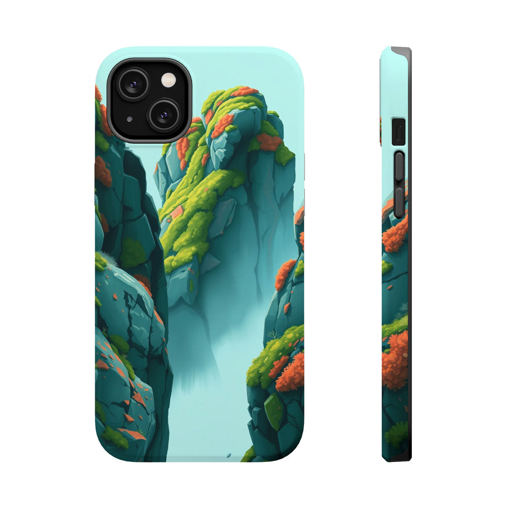 iPhone Moss Covered Rocks Oil Painting Impressionist iPhone Slim · iPhone Case