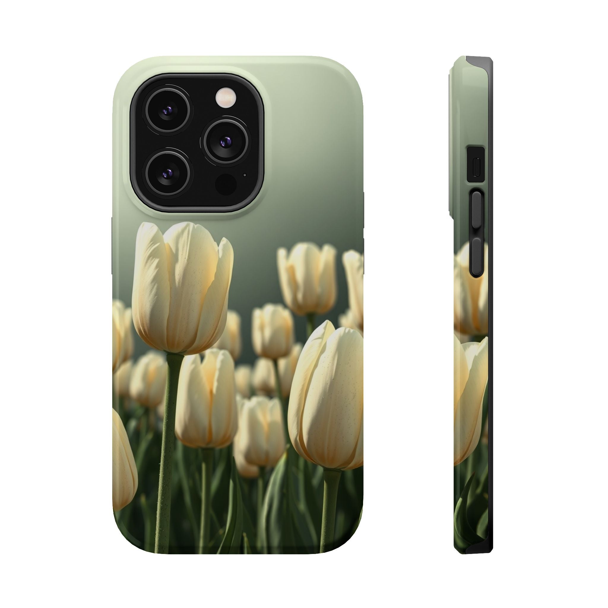 iPhone Tulip Row Serene Design Slim Everyday Designer Case · iPhone Case