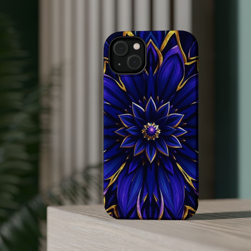 iPhone Floral Mandala Electric Art 14 Slim Everyday Designer Case · iPhone Case
