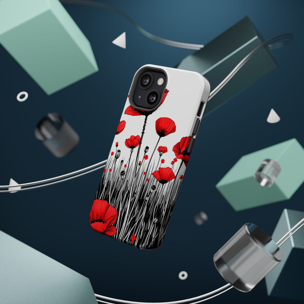 iPhone Poppy Field Cinematic Art Bold Modern Everyday Snap Case · iPhone Case