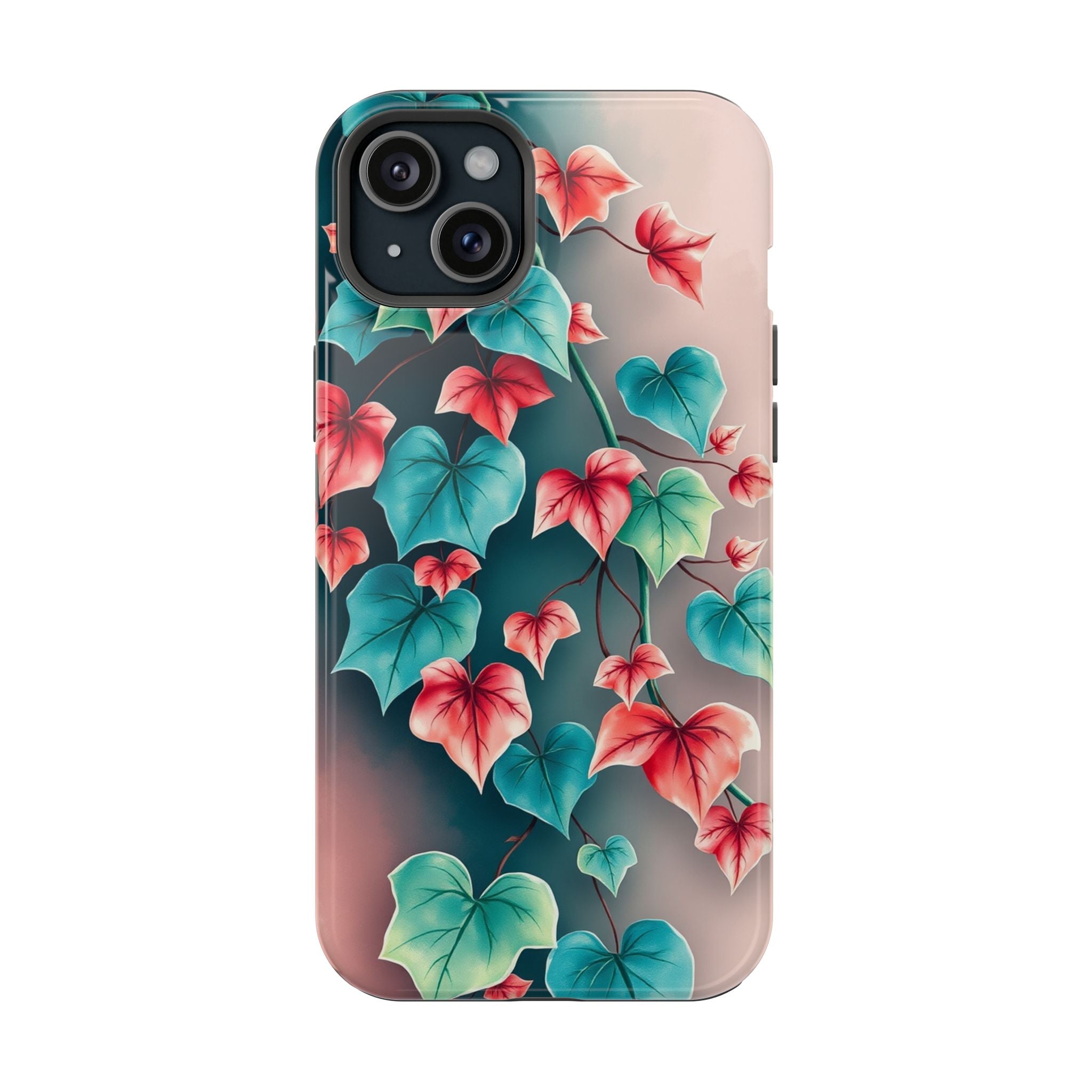 iPhone Art Nouveau Vine Teal And Coral Slim Snap Case · iPhone Case