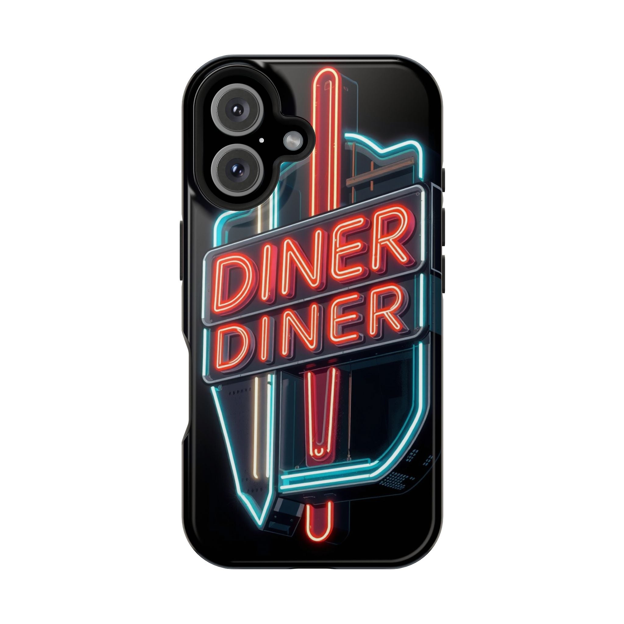 iPhone Neon Diner Sign Electric Art Slim Everyday Designer Case · iPhone Case