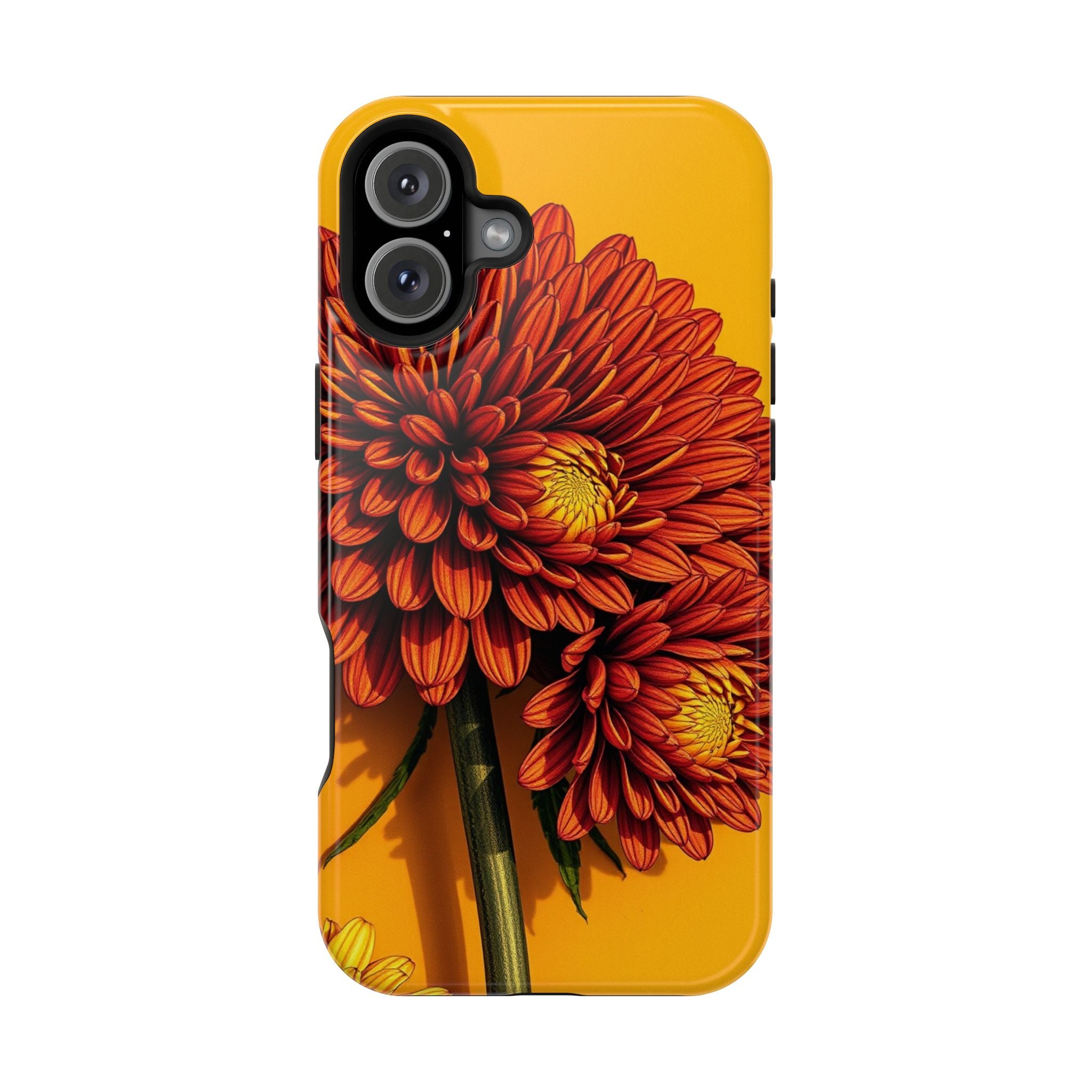 iPhone Mustard And Rust Ranunculus Stack Slim Everyday iPhone 14 · iPhone Case