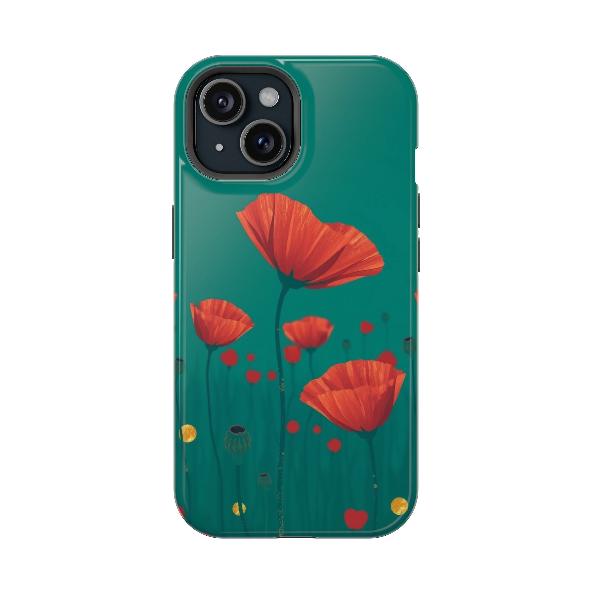 iPhone Earthy Poppy Field Design Bold Modern Everyday Snap Case · iPhone Case