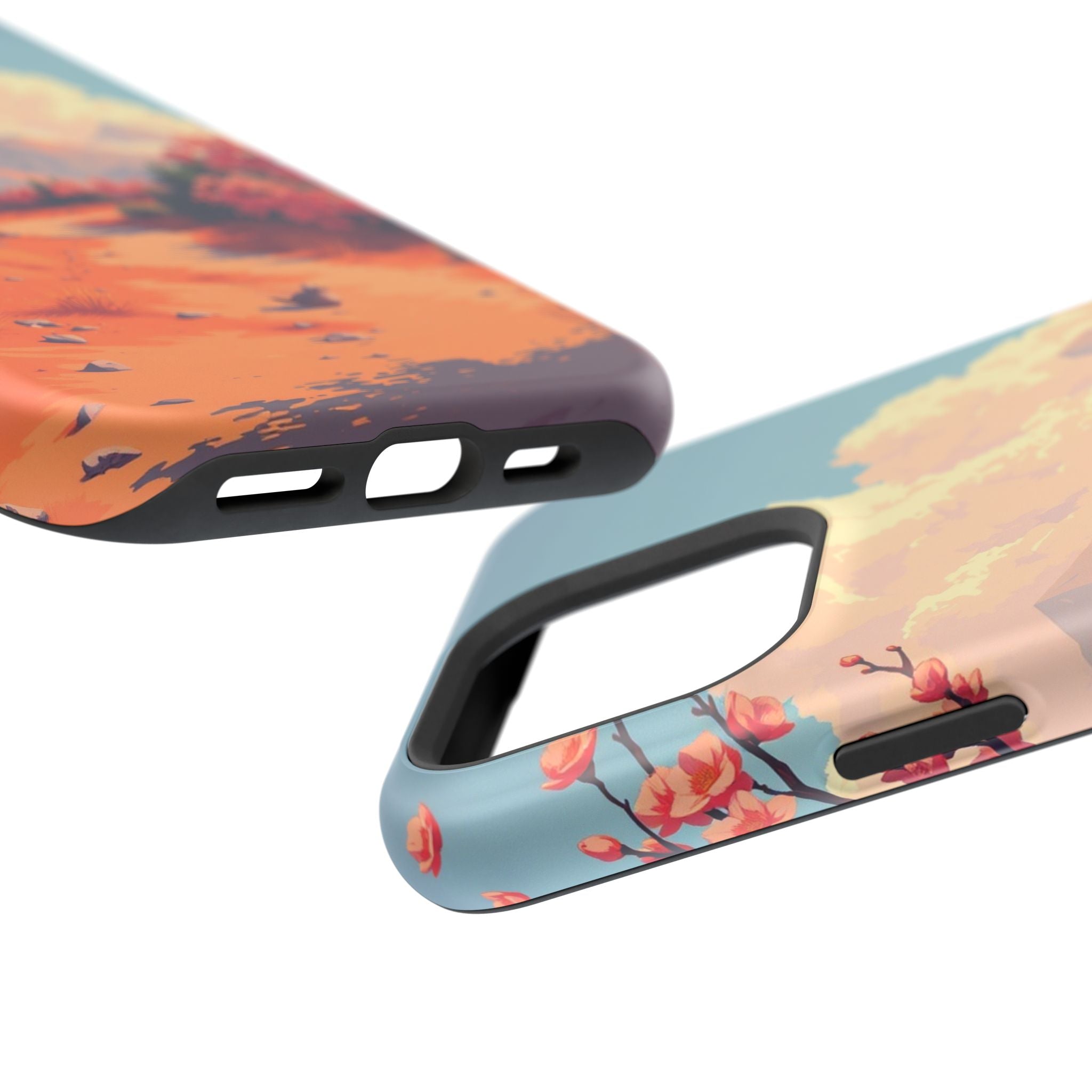 iPhone Burnt Orange And Sand Blossom Trail Slim iPhone Everyday · iPhone Case