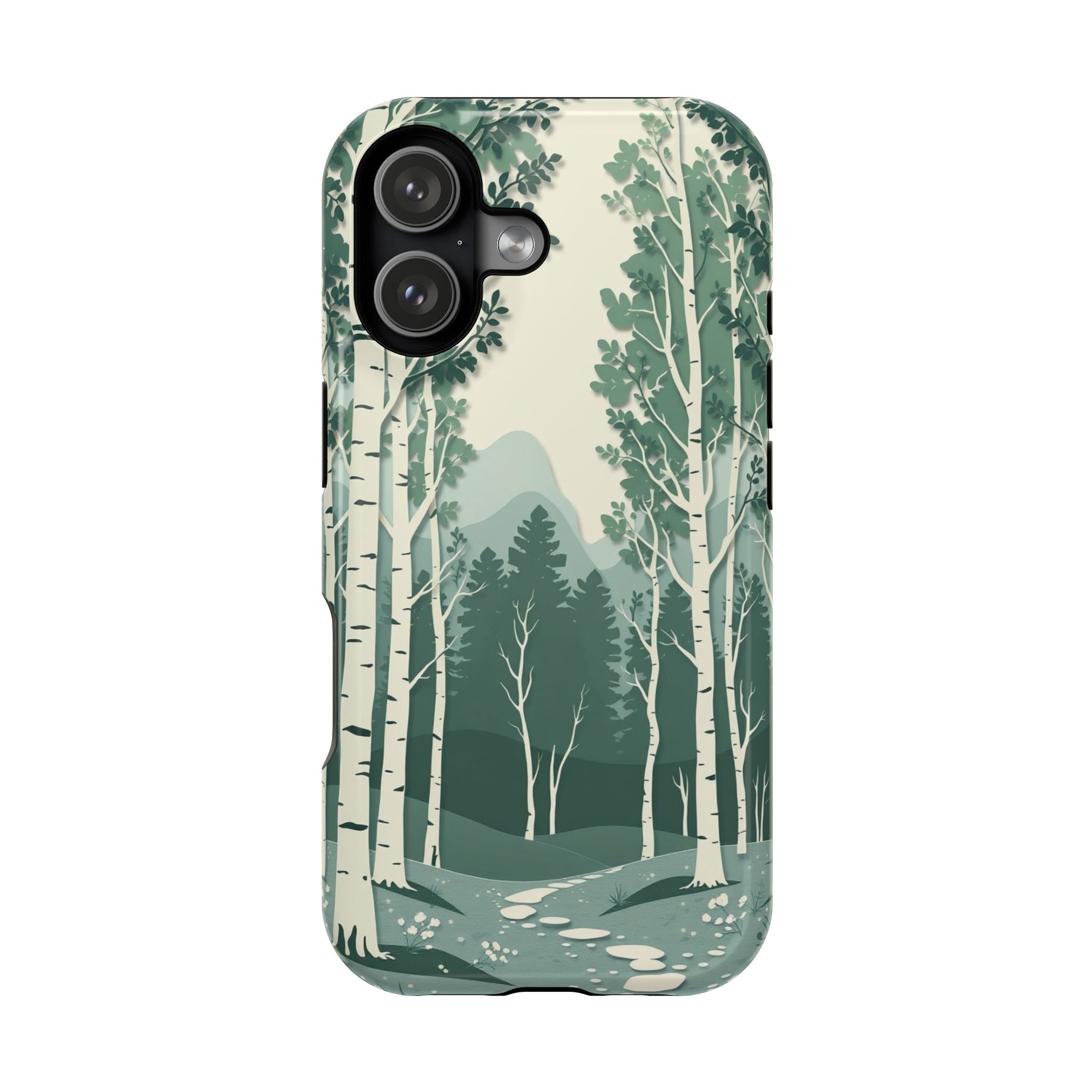 iPhone Birch Grove Paper Cut Art Bold Modern Everyday Snap Case · iPhone Case