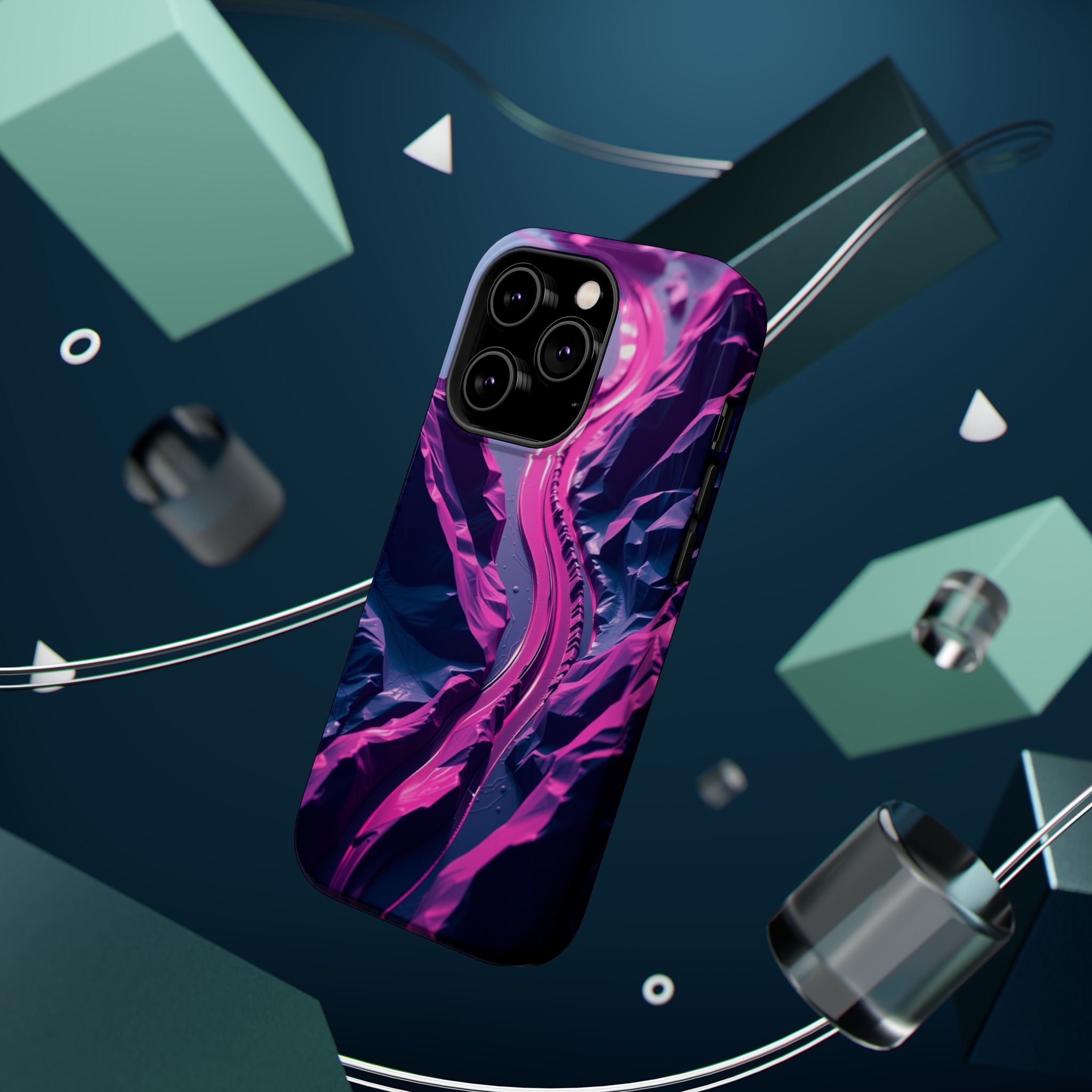 iPhone River Delta Aerial Electric Art Slim Everyday Designer Case · iPhone Case