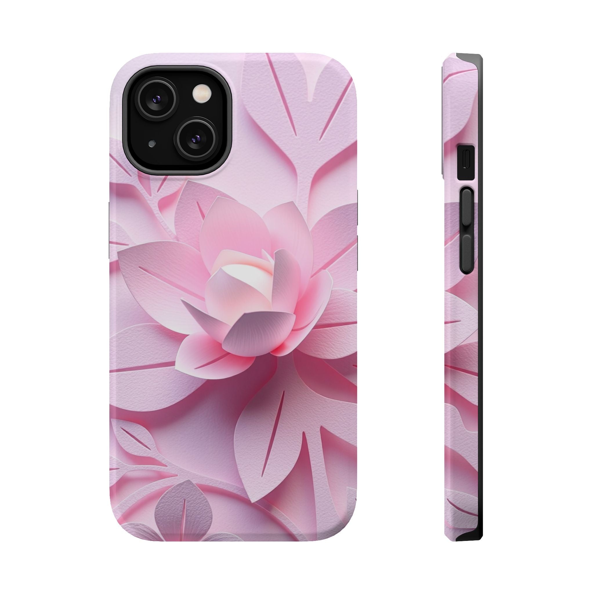 iPhone Floral Geometric Paper Cut Art Slim Everyday Designer Case · iPhone Case