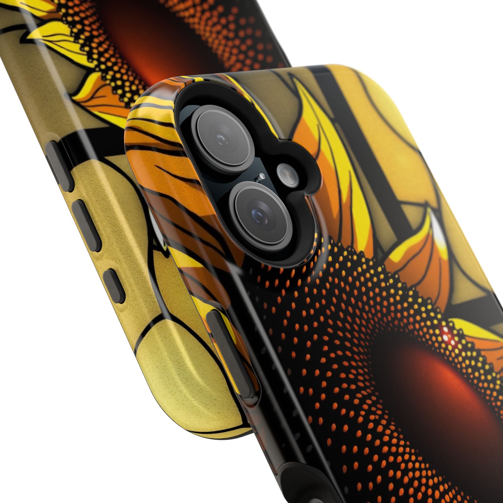 iPhone Sunflower Pop Stained Glass Bold Modern Everyday Snap Case · iPhone Case