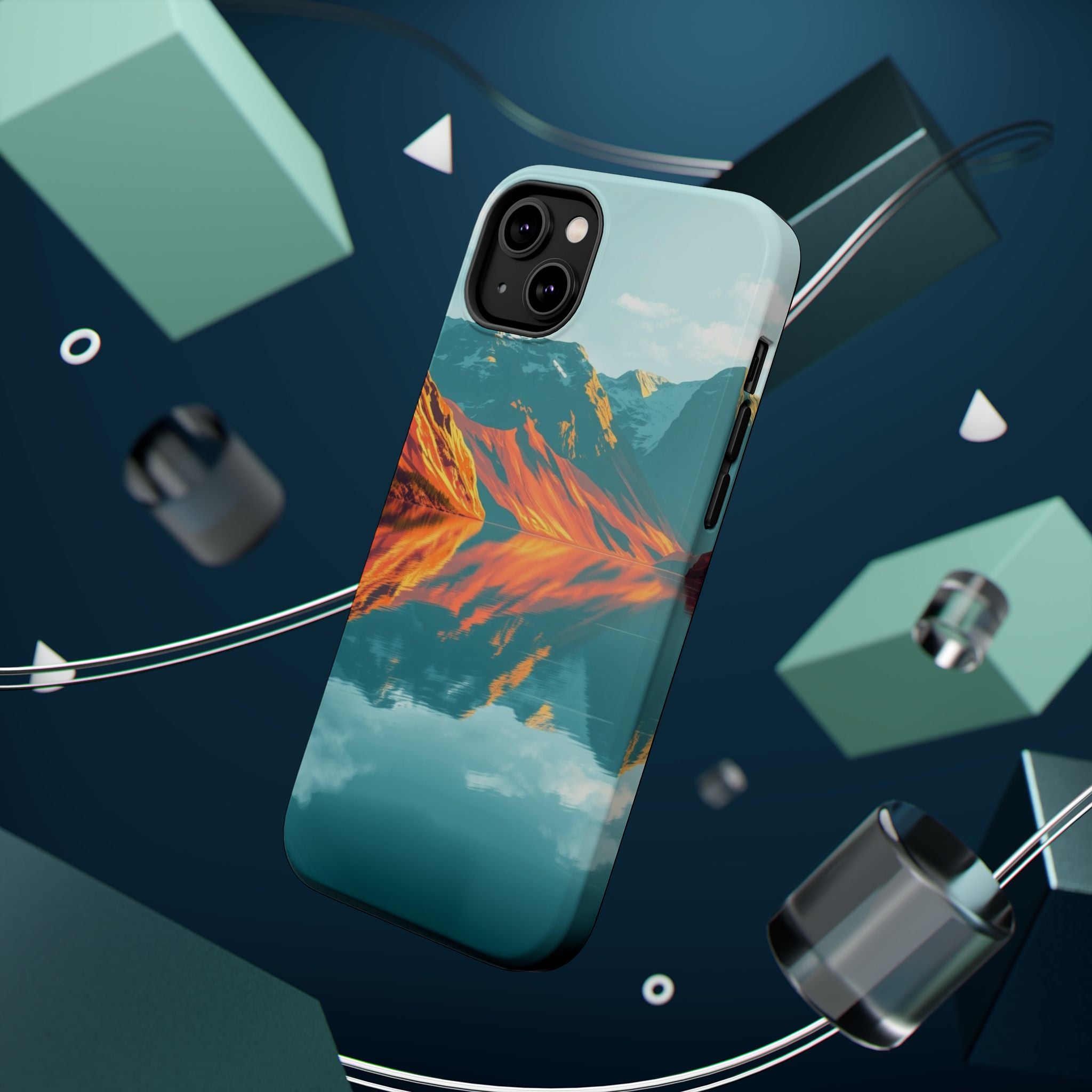 iPhone Fjord Reflection Gold Foil Luxury Slim Everyday iPhone Designer · iPhone