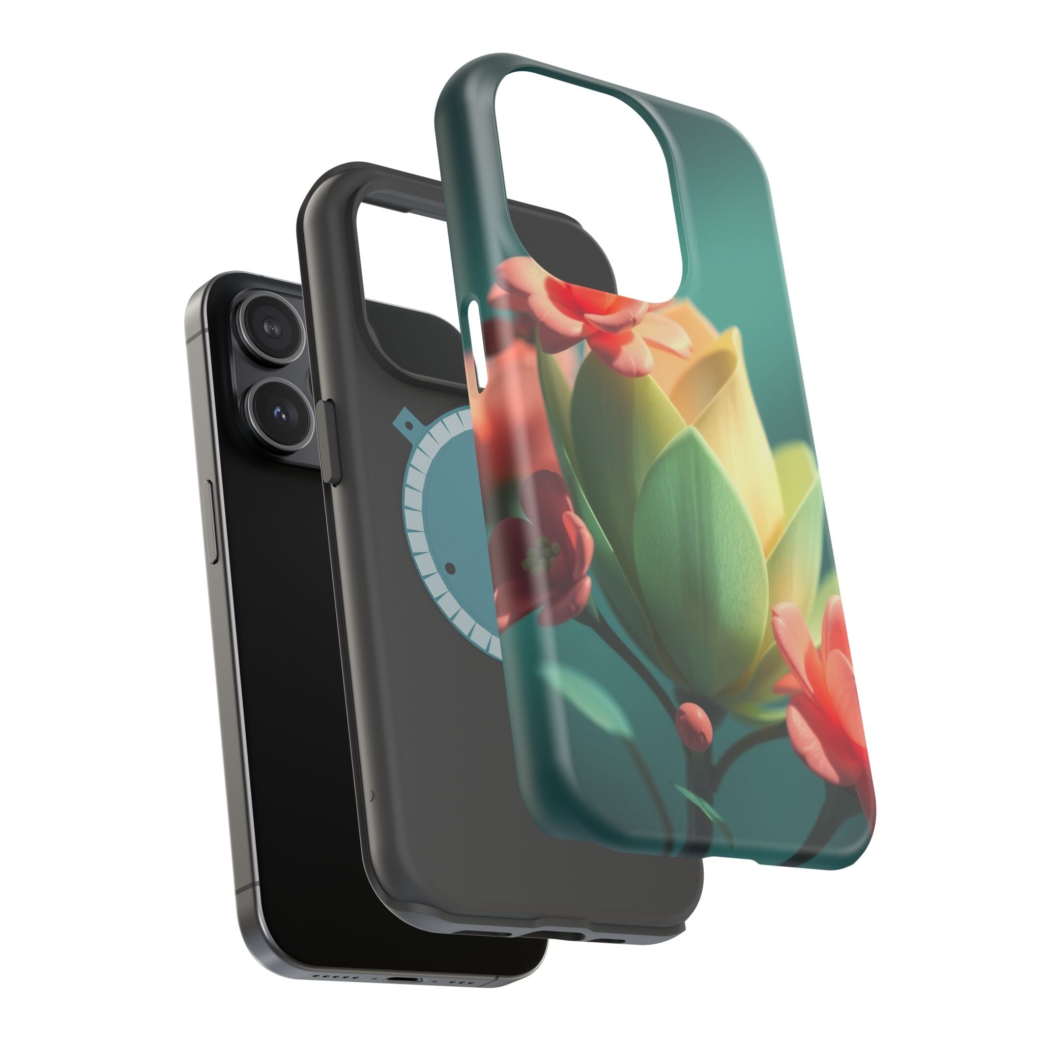 iPhone Floral Geometric Electric Art Slim Everyday Designer Case · iPhone Case
