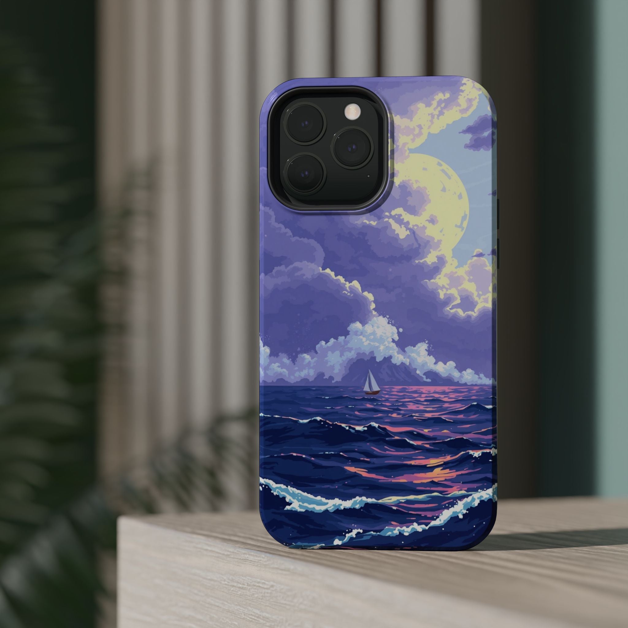iPhone Storm at Sea Enchanted Art 13 Slim Everyday Designer Case · iPhone Case