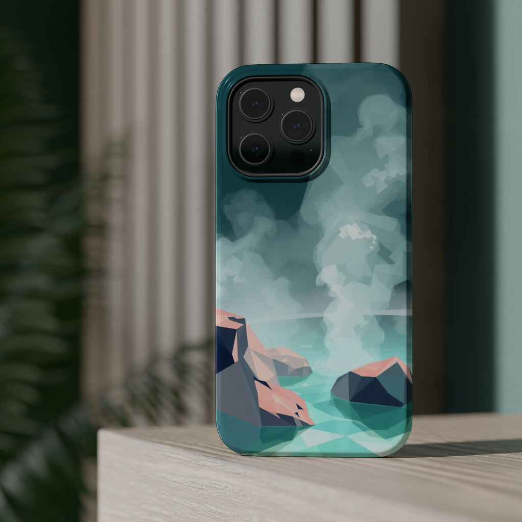 iPhone Mint And Blush Hot Spring Steam Slim Everyday iPhone 10 Designer · iPhone