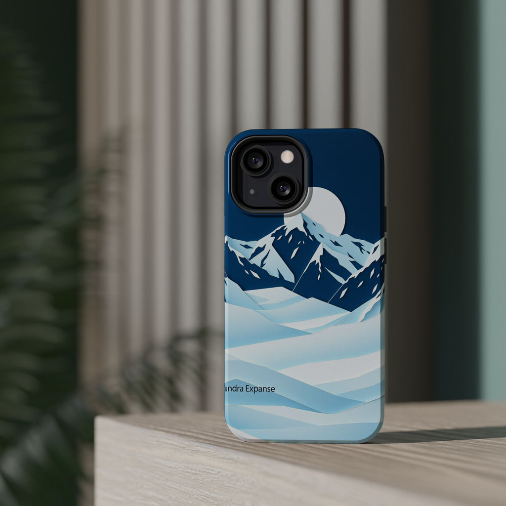iPhone Midnight Blue And Silver Tundra Expanse Clean iPhone 12 Minimal · iPhone