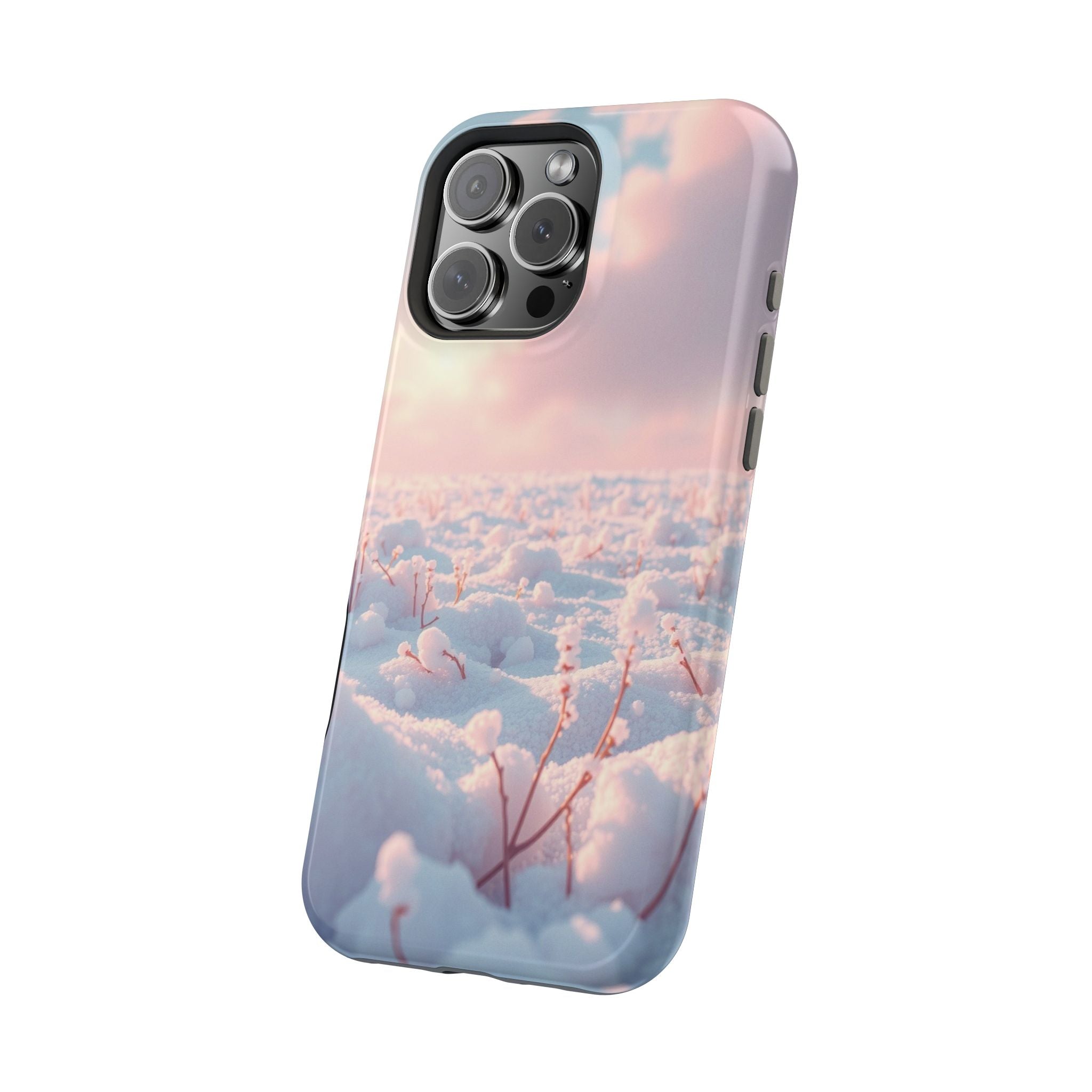 iPhone Snow Field Enchanted Art 13 Bold Modern Everyday Snap Case · iPhone Case