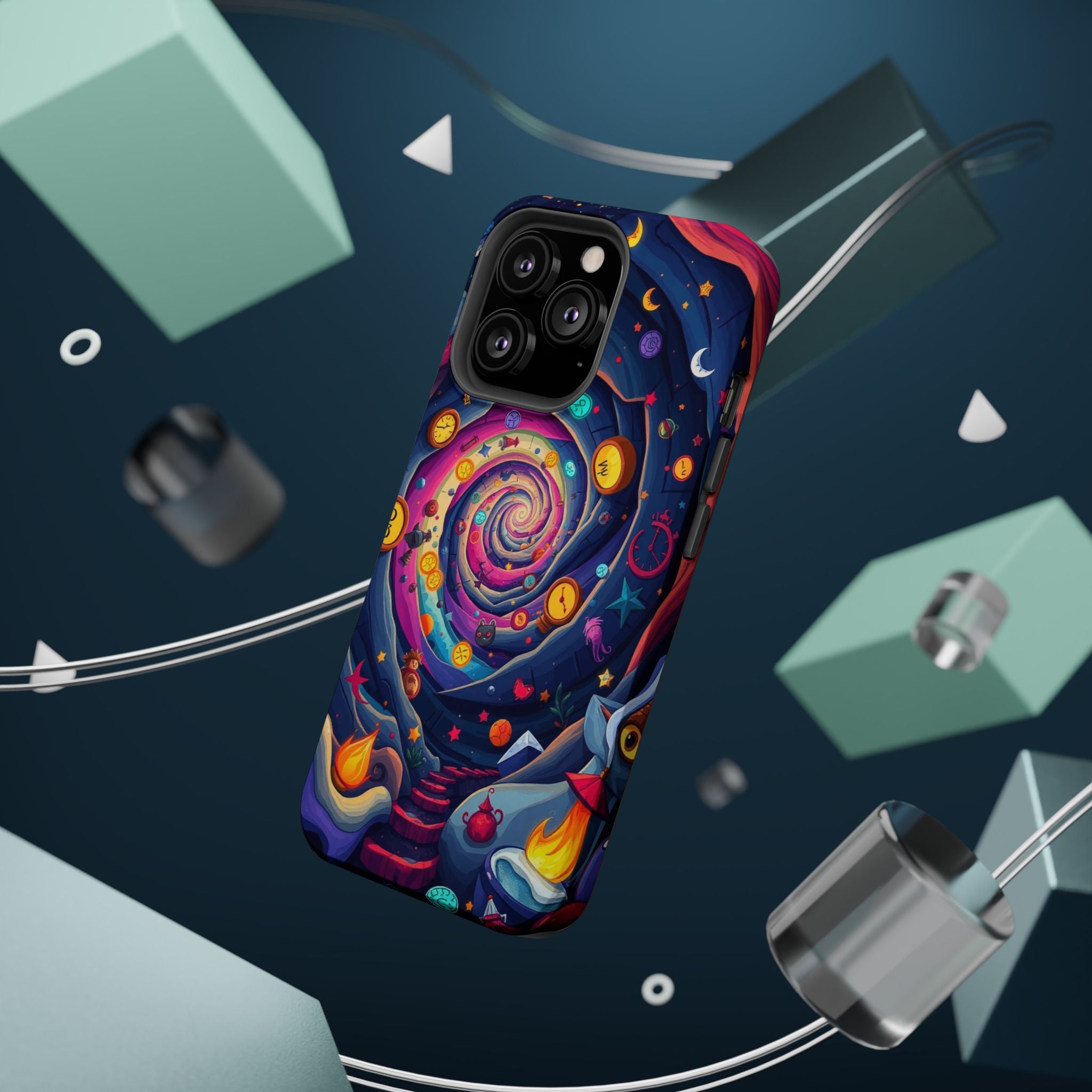 iPhone Time Portal Swirl Kids Fun iPhone Phone Case Gift Clean Minimal · iPhone