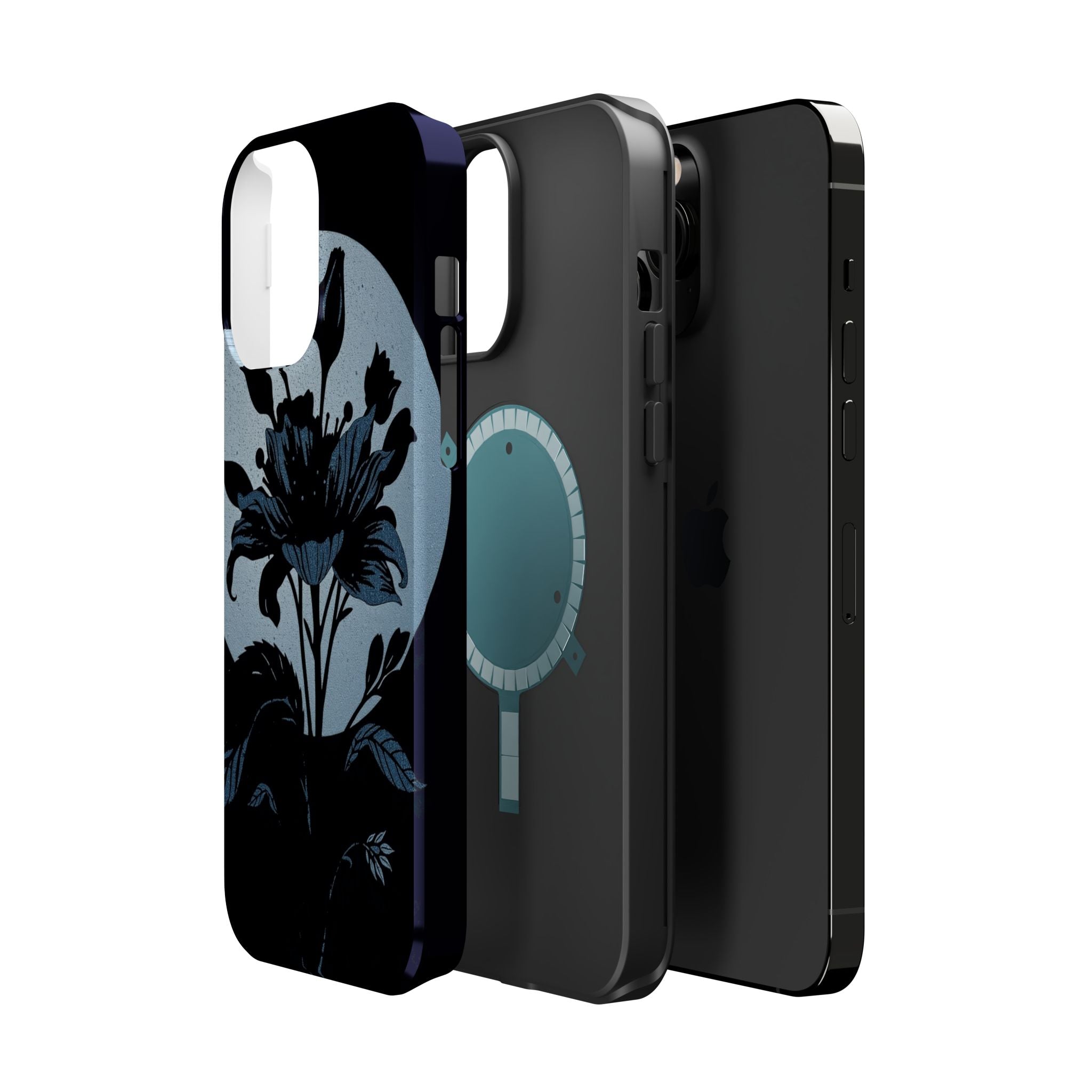iPhone Radiant Floral Silhouette Design Slim Everyday Designer Case · iPhone Cas