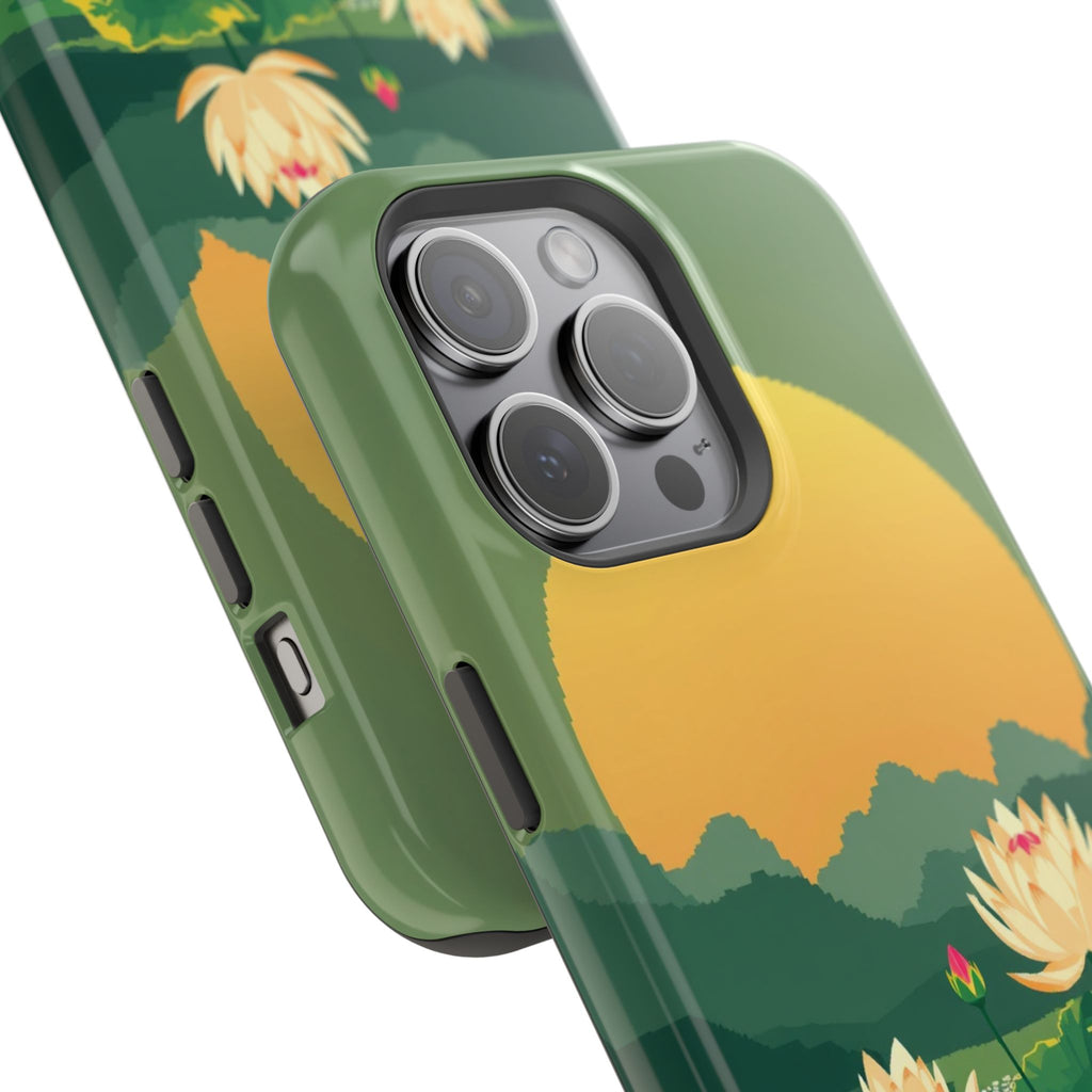 iPhone Lotus Pond Enchanted Art Slim Everyday Designer Case · iPhone Case