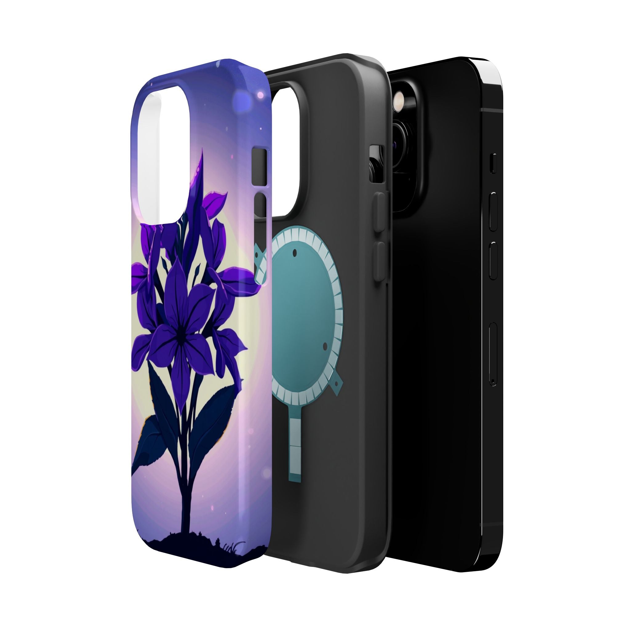 iPhone Floral Crown Mystic Art 13 Bold Modern Everyday Snap Case · iPhone Case