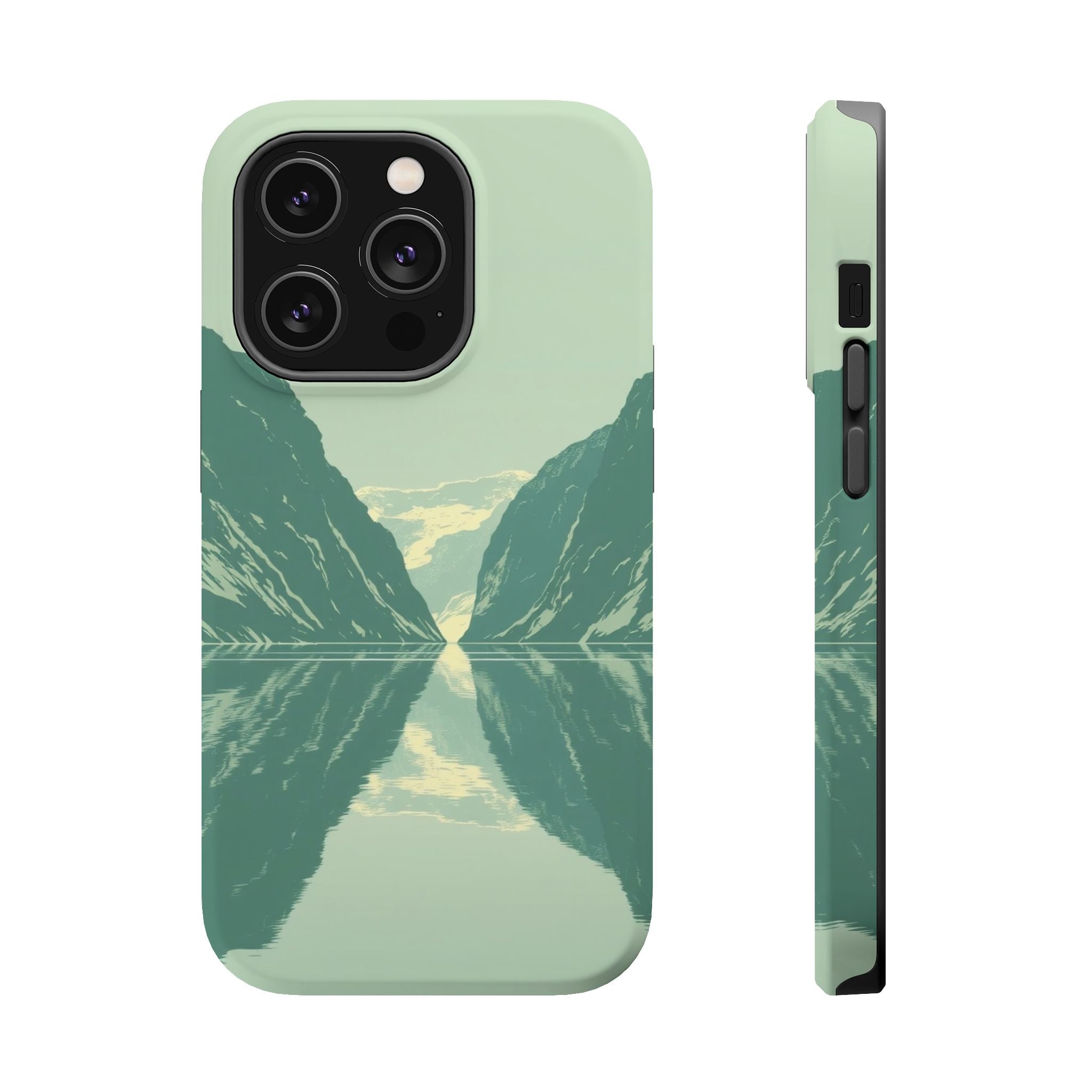 iPhone Fjord Reflection Enchanted Art Slim Everyday Designer Case · iPhone Case