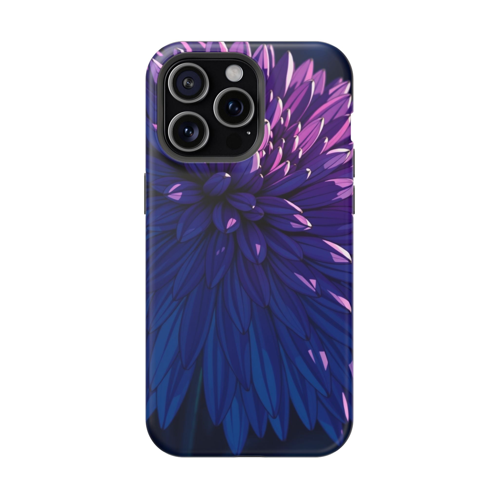 iPhone Indigo And Violet Chrysanthemum Classic Soft iPhone Finish · iPhone Case