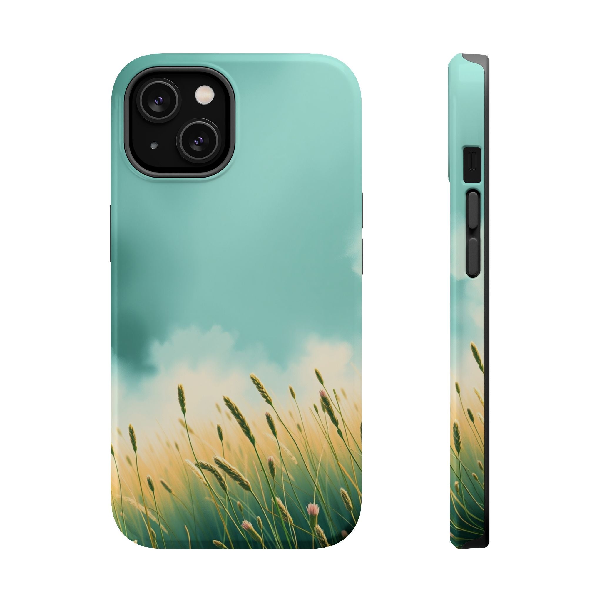 iPhone Mint And Blush Spring Meadow Slim Everyday Designer Case · iPhone Case