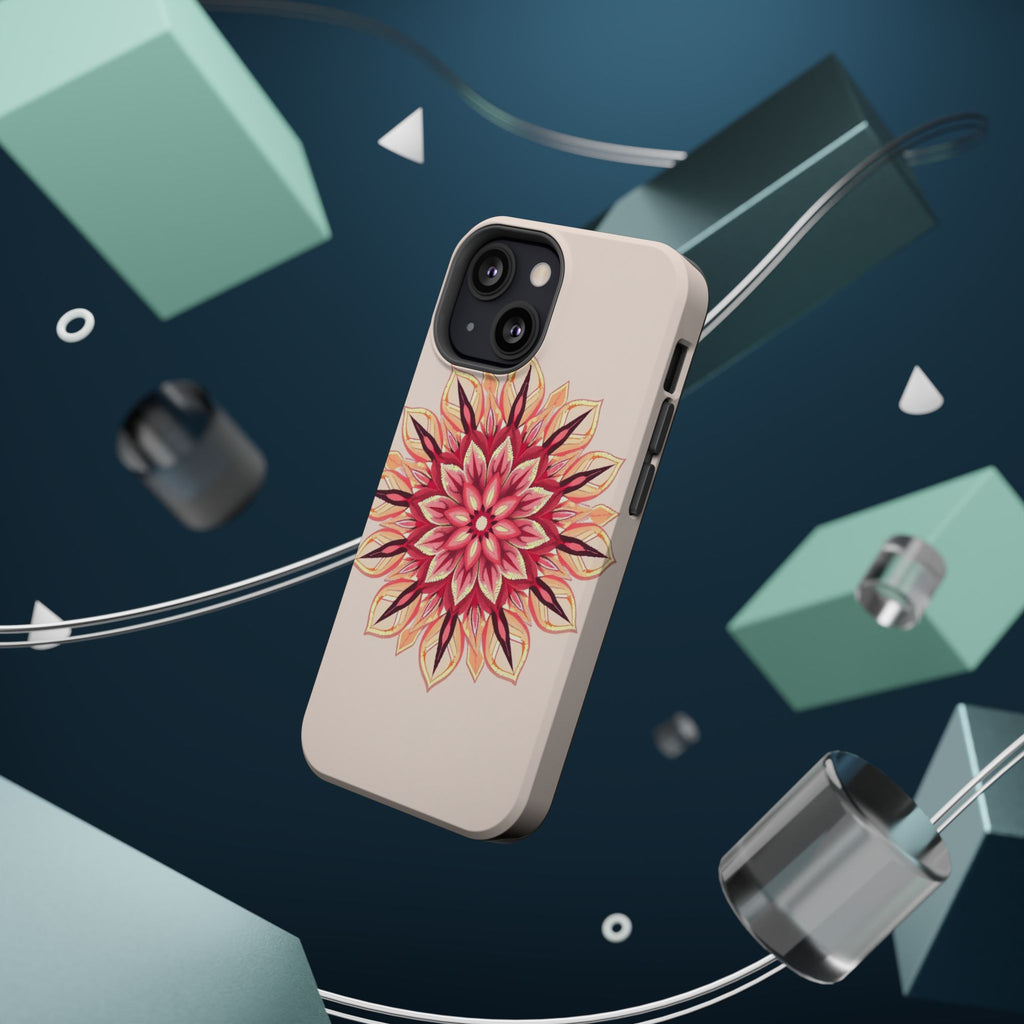 iPhone Floral Mandala Pixel Art -Bit Slim Everyday Designer Case · iPhone Case