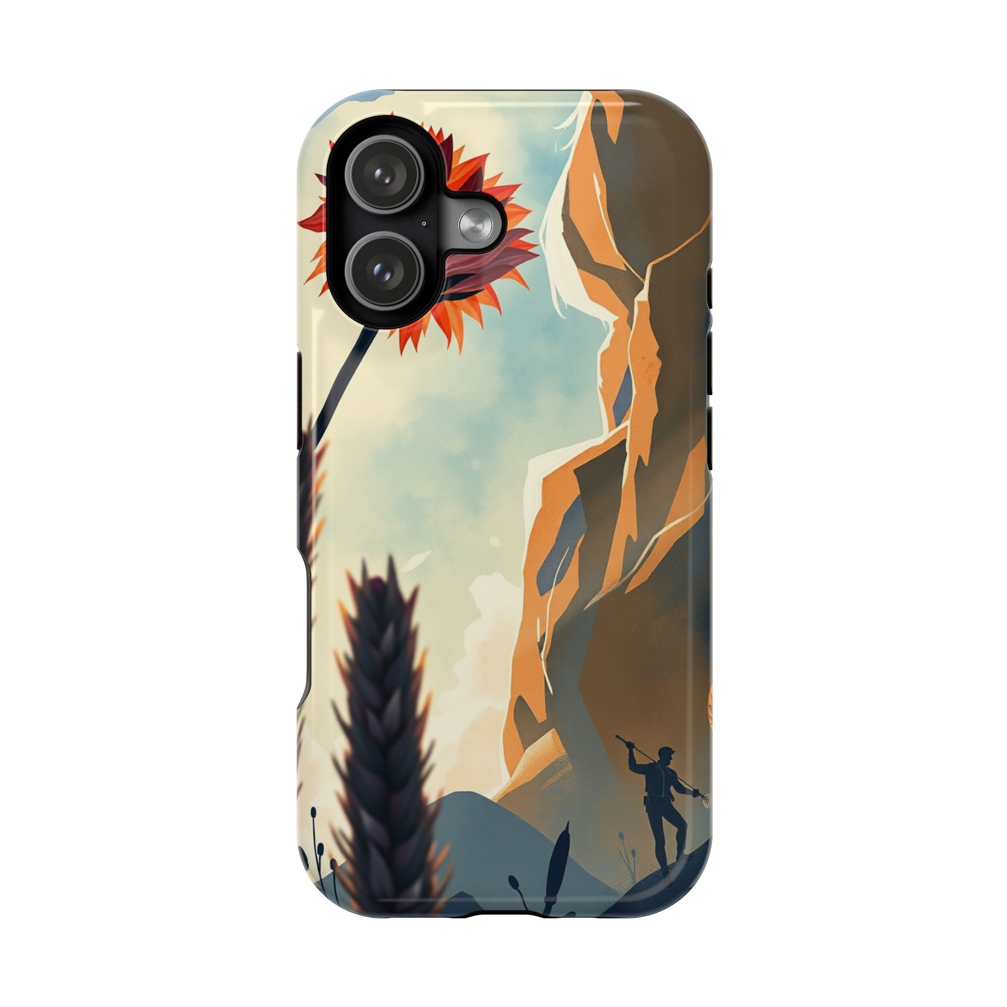 iPhone Bud Burst Vibrant Watercolor Artistic Everyday Cas Slim Snap Case · iPhon