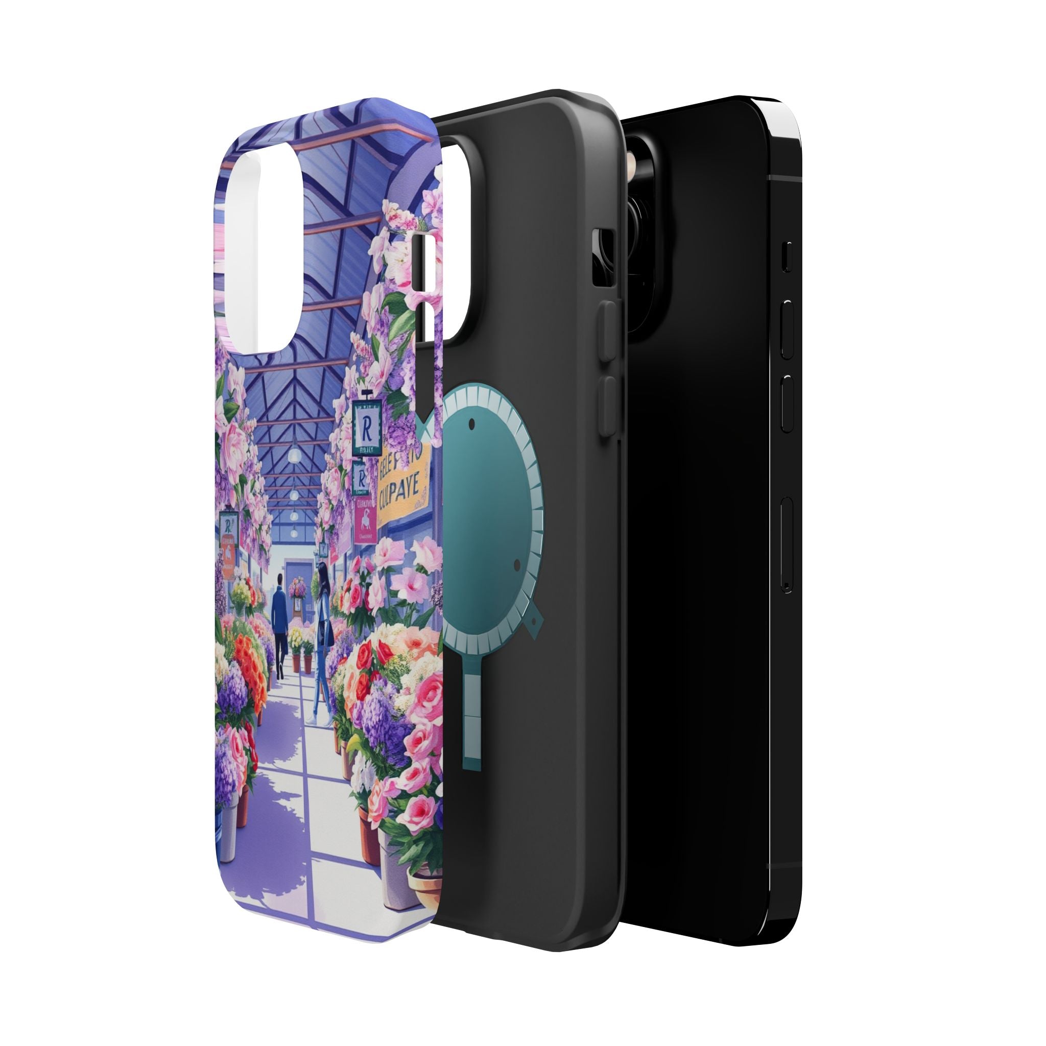 iPhone Flower Market Cinematic Art Clean Minimal Snap Cas Slim Snap Case · iPhon