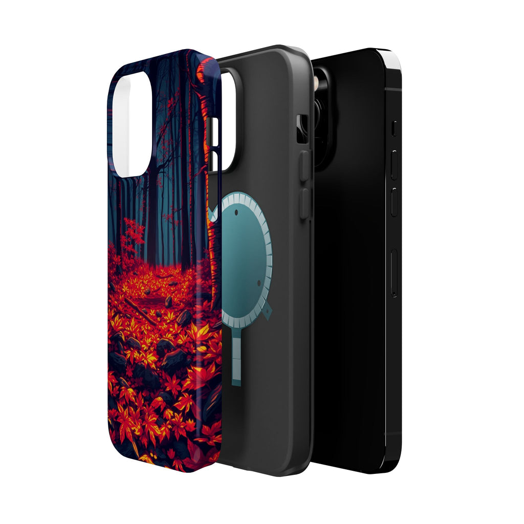iPhone Black And Crimson Autumn Forest Floor Slim iPhone Everyday · iPhone Case