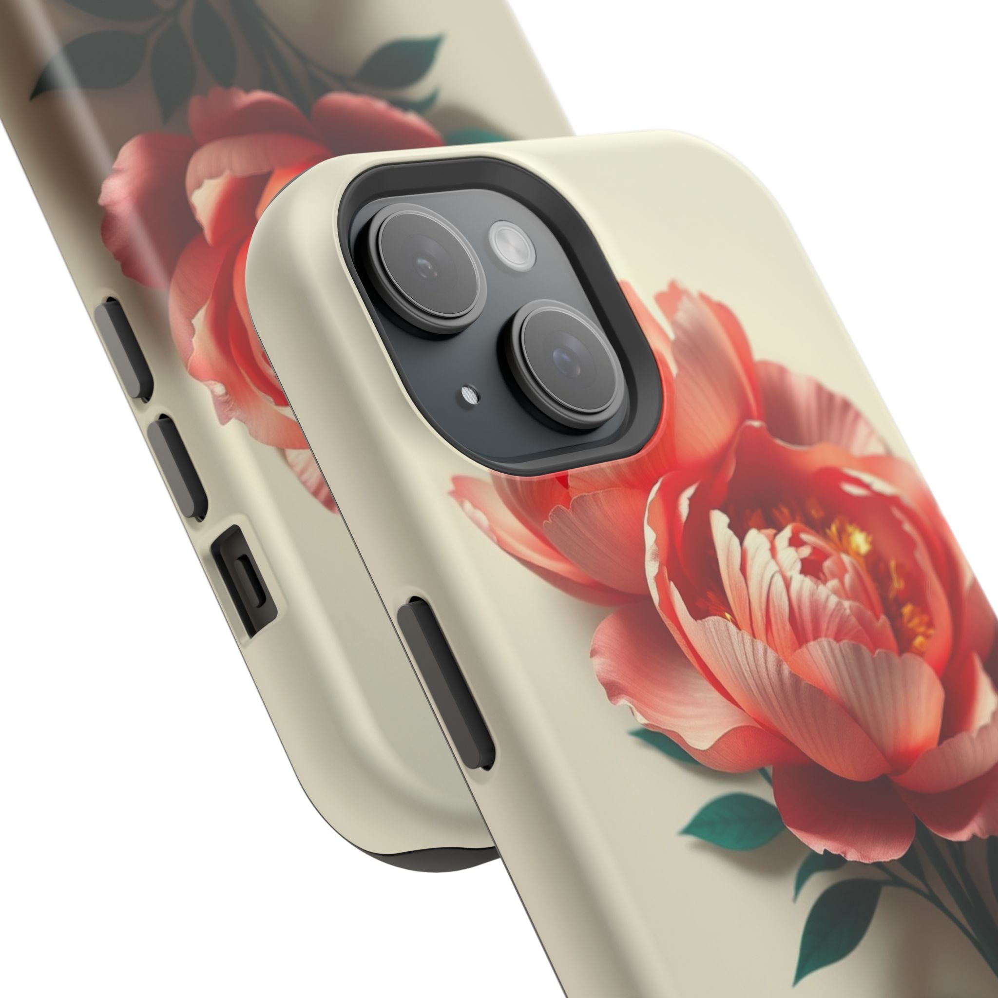iPhone Emerald Green And Gold Peony Bouquet Slim iPhone Everyday · iPhone Case