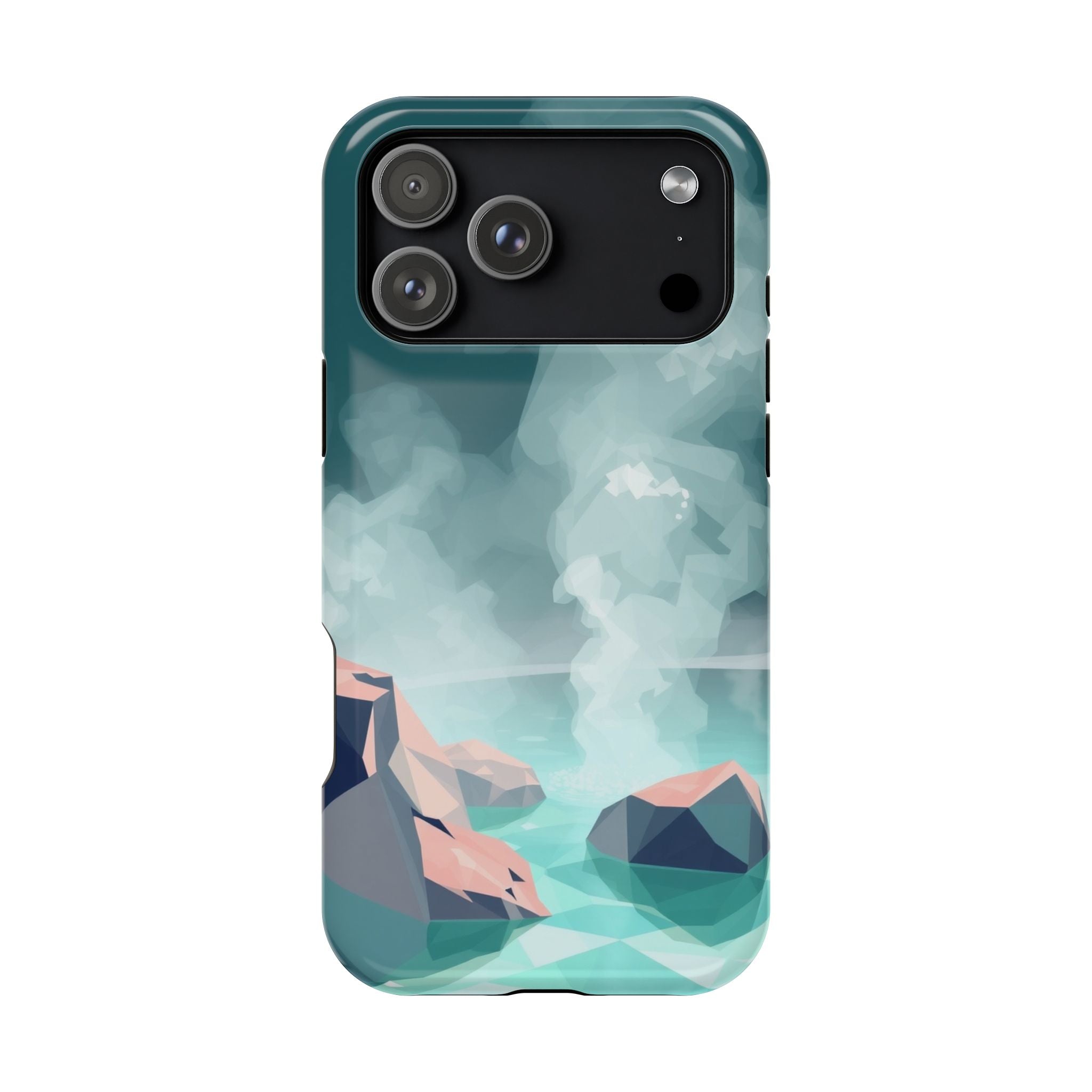 iPhone Mint And Blush Hot Spring Steam Slim Everyday iPhone 10 Designer · iPhone