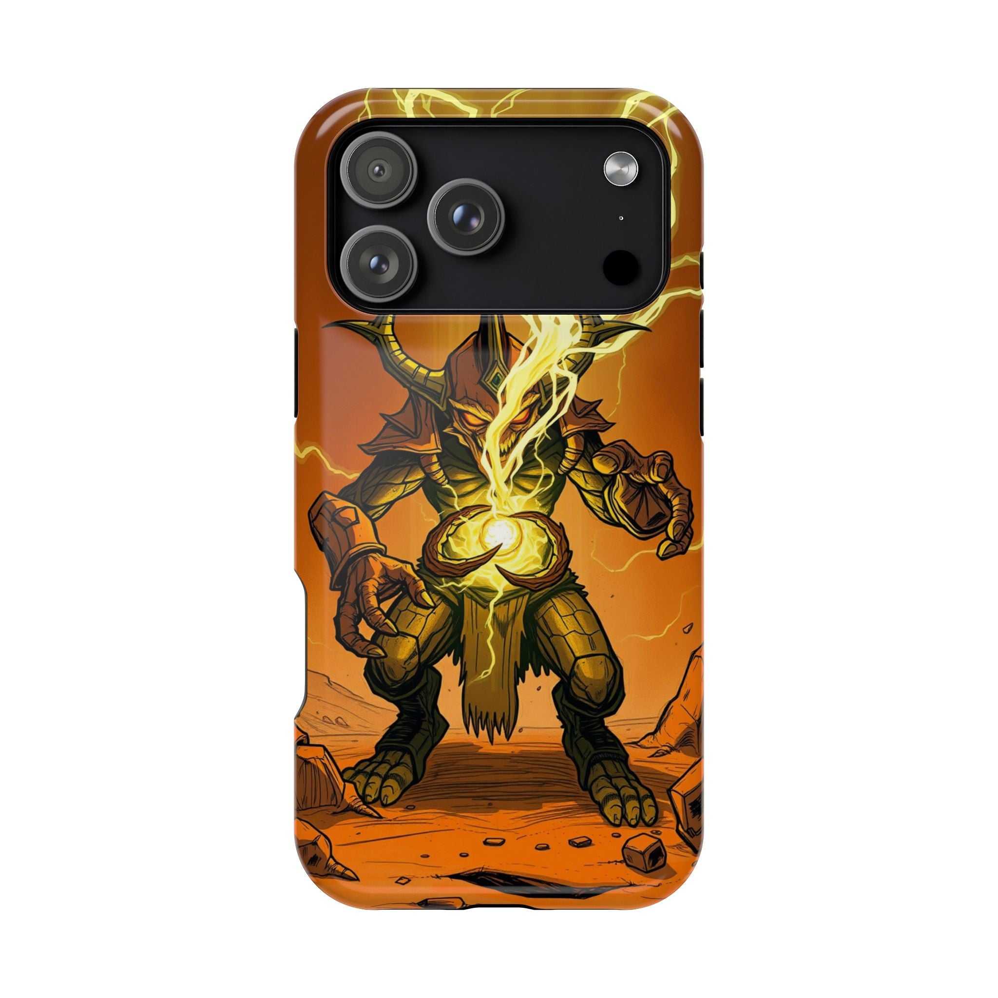 iPhone Burnt Orange And Sand Chaos Goblin Energy Clean Minimal Snap Case · iPhon
