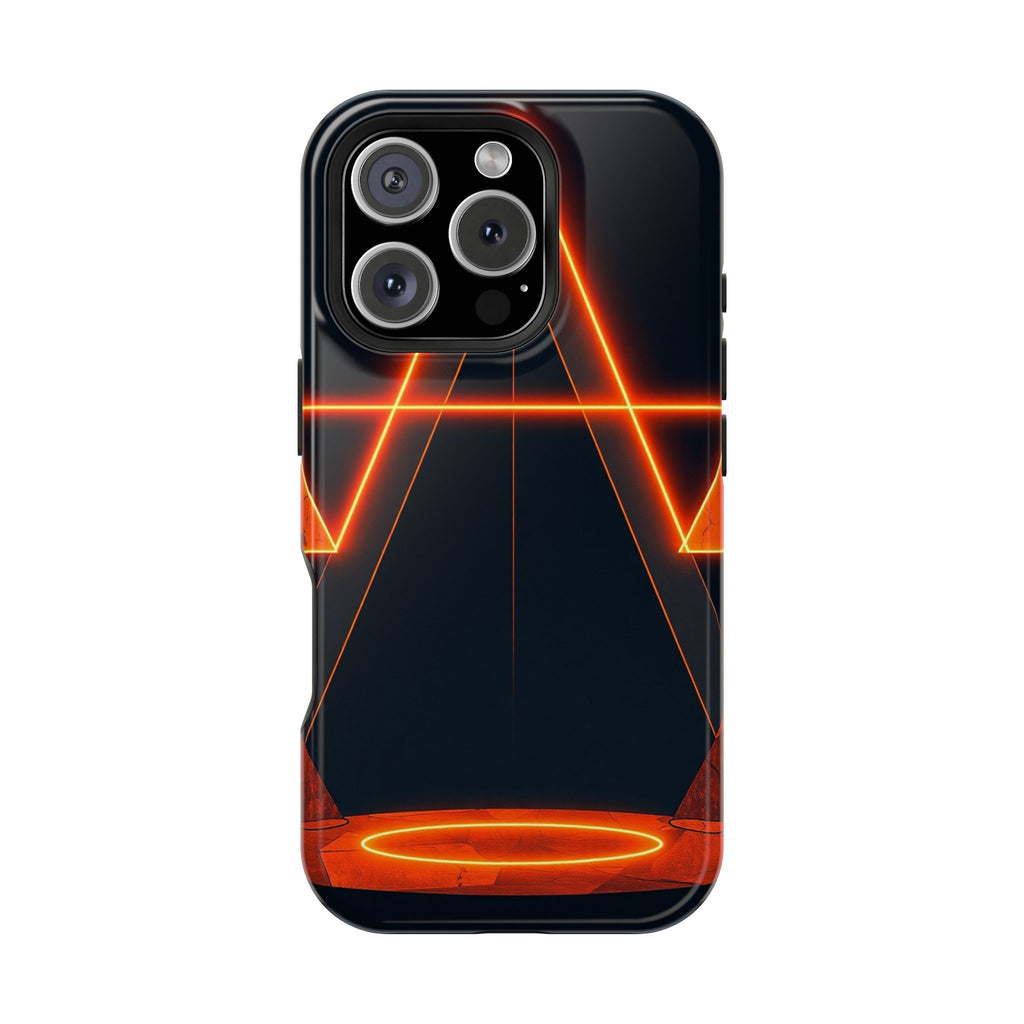 iPhone Vibrant Neon Geometry Design Slim Everyday Designer Case · iPhone Case