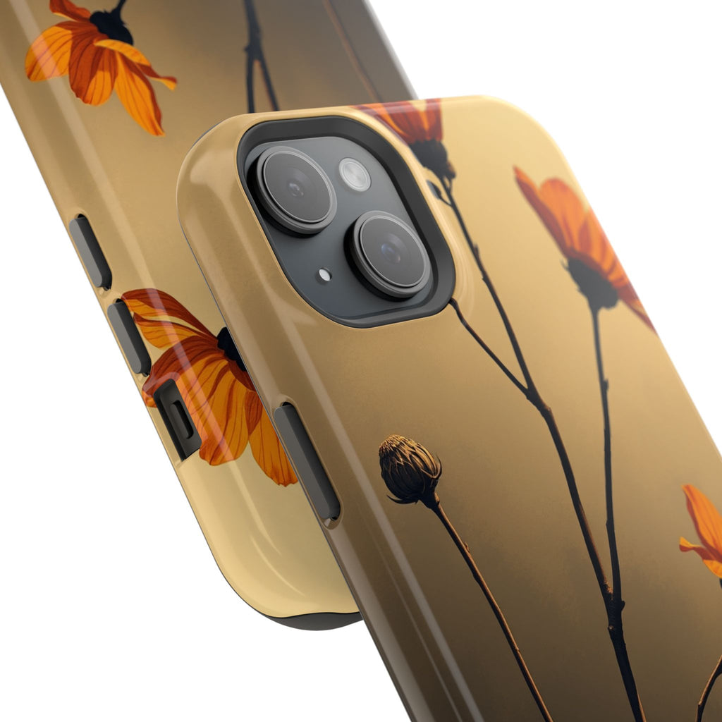 iPhone Burnt Orange And Sand Botanical Illustration Gal Slim Snap Case · iPhone