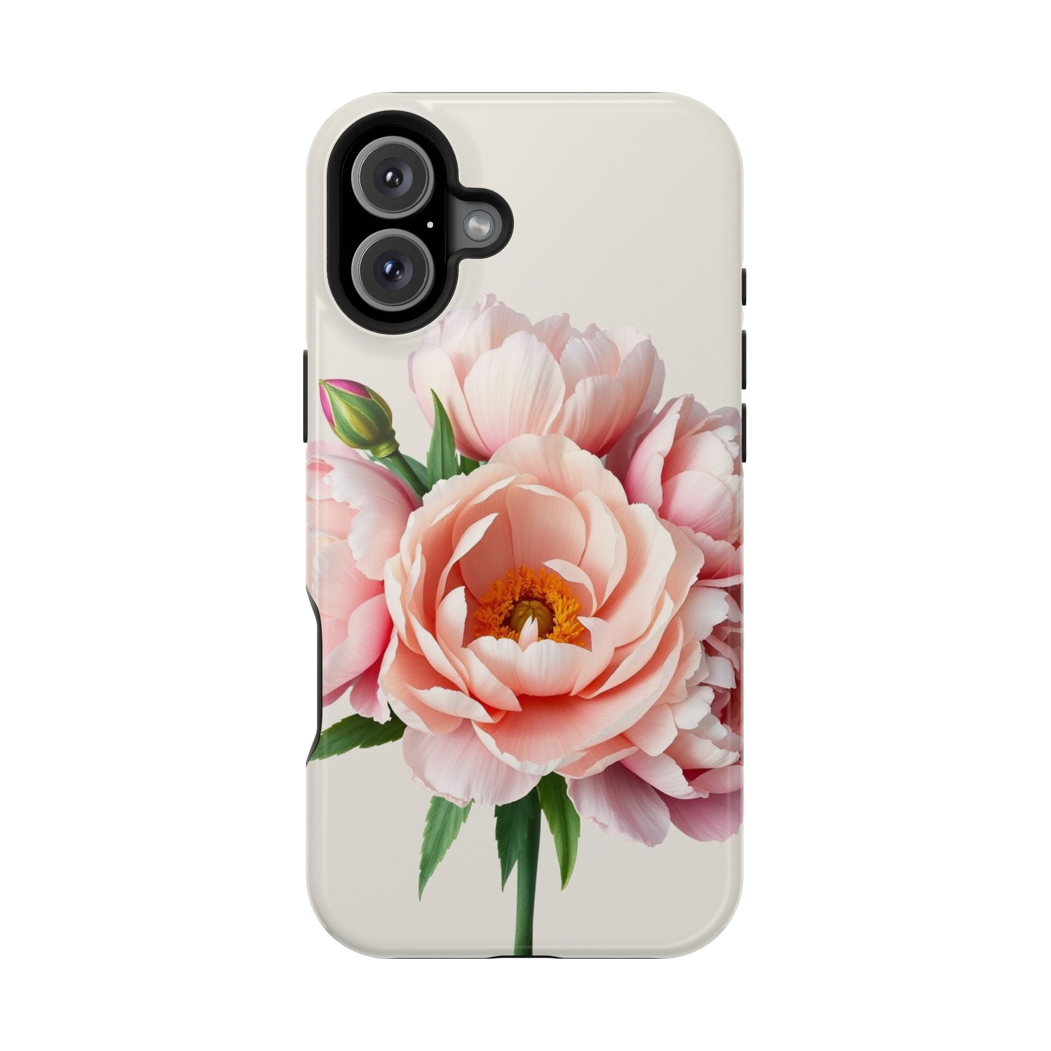 iPhone Serene Peony Bouquet Design Bold Modern Everyday Snap Case · iPhone Case