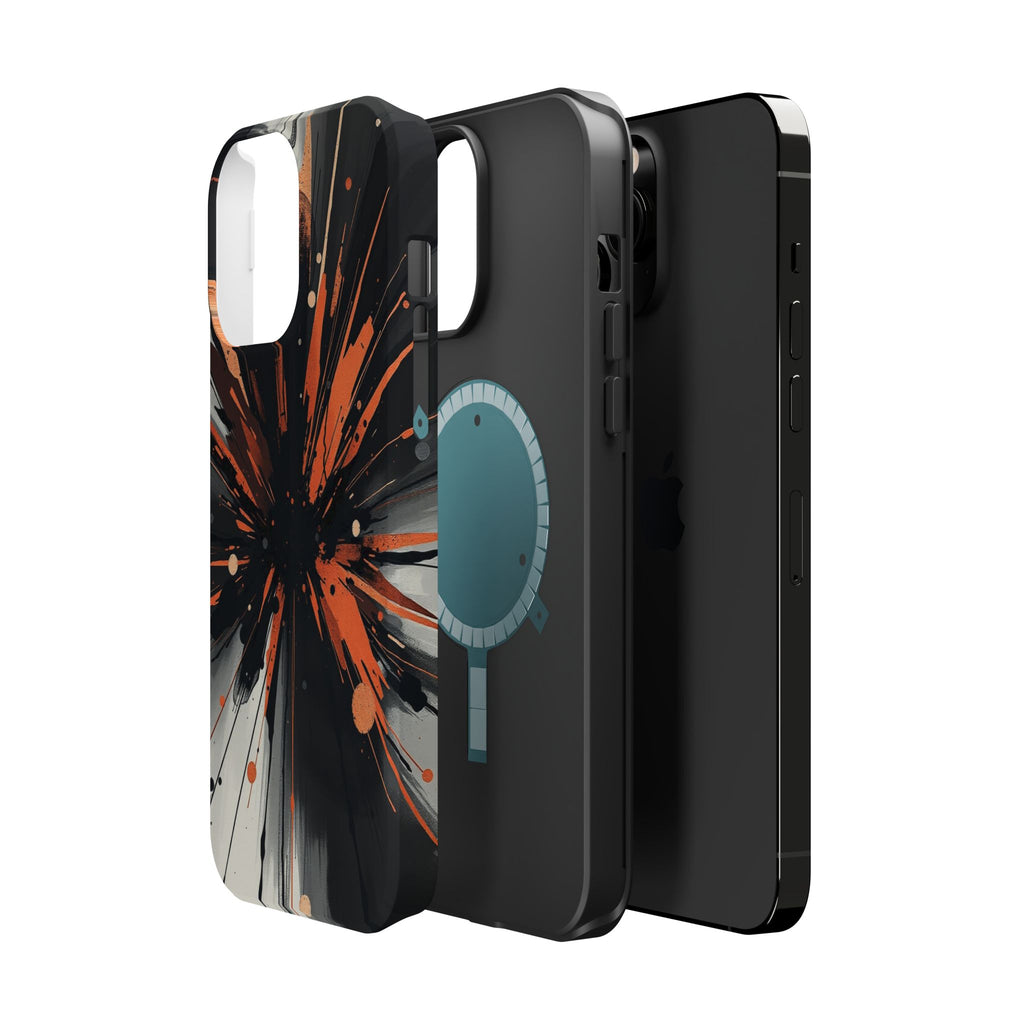 iPhone Charcoal And Copper Abstract Expressionist iPhone Burst Slim · iPhone Cas