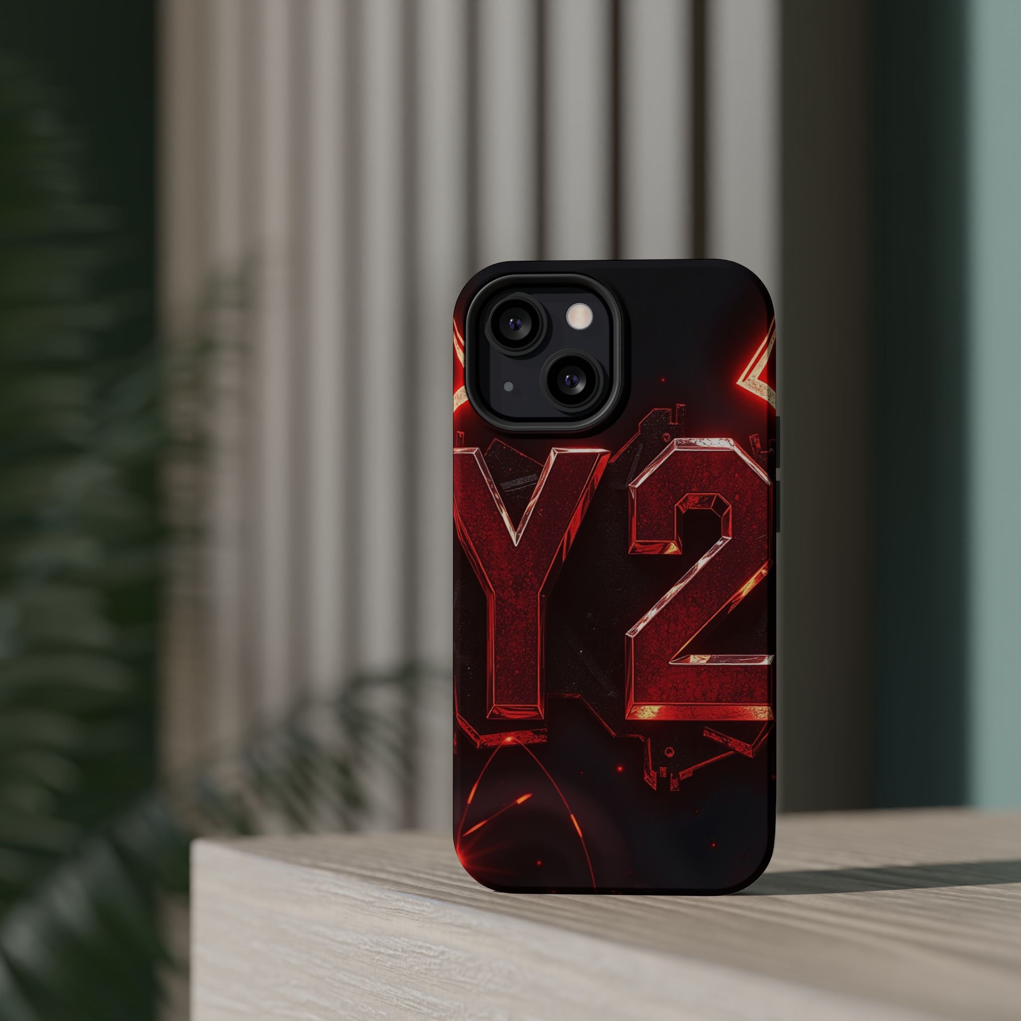 iPhone Y2K Holographic Bold Art Slim Everyday Designer Case · iPhone Case