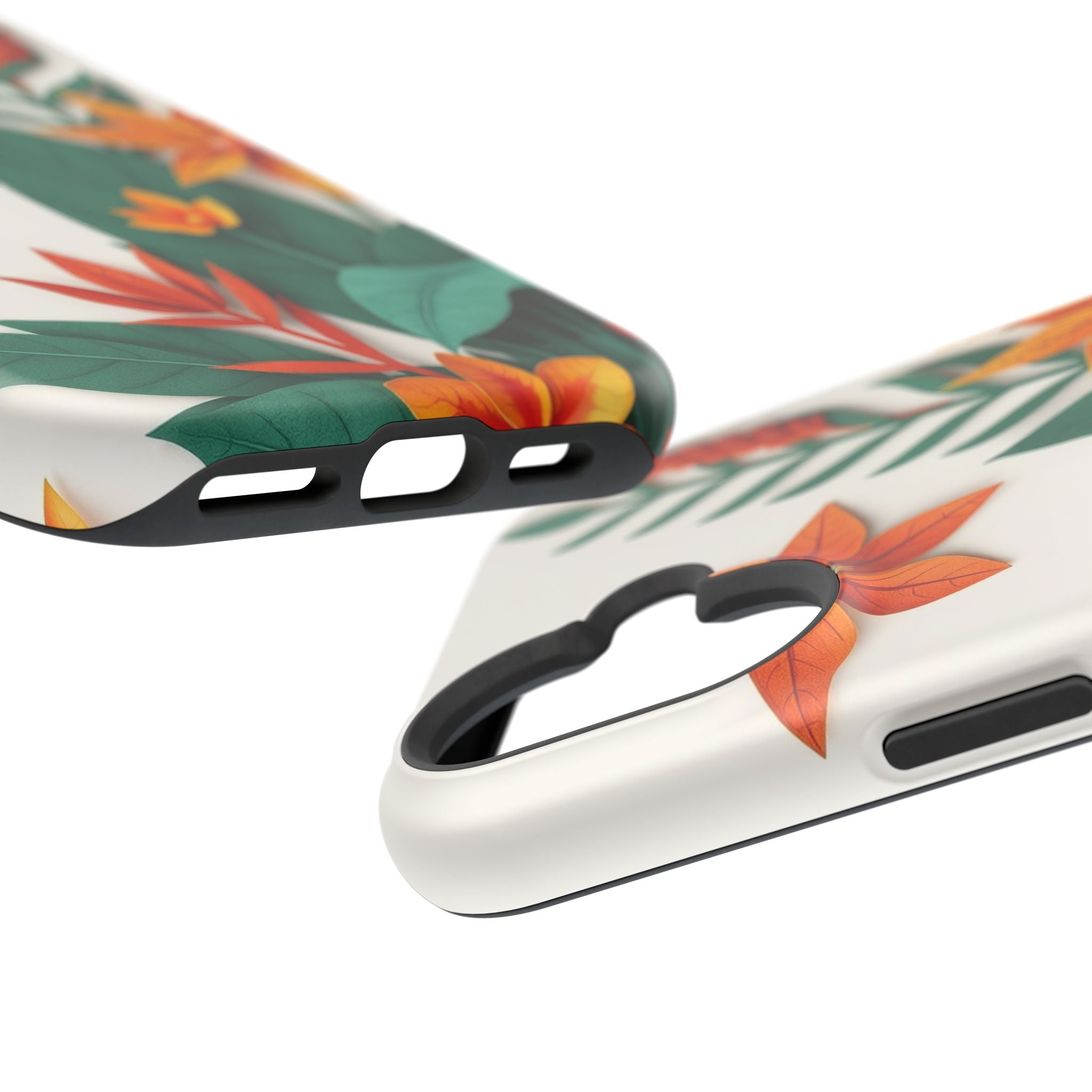iPhone Jungle Floral Paper Cut Art Bold Modern Everyday Snap Case · iPhone Case