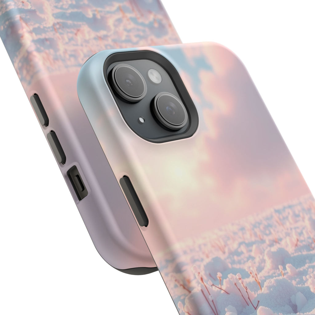 iPhone Snow Field Enchanted Art 13 Bold Modern Everyday Snap Case · iPhone Case