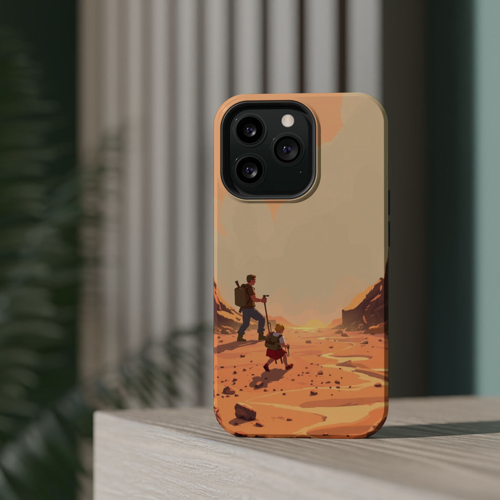 iPhone Burnt Orange And Sand Barely Surviving Slim Everyday Designer Case · iPho