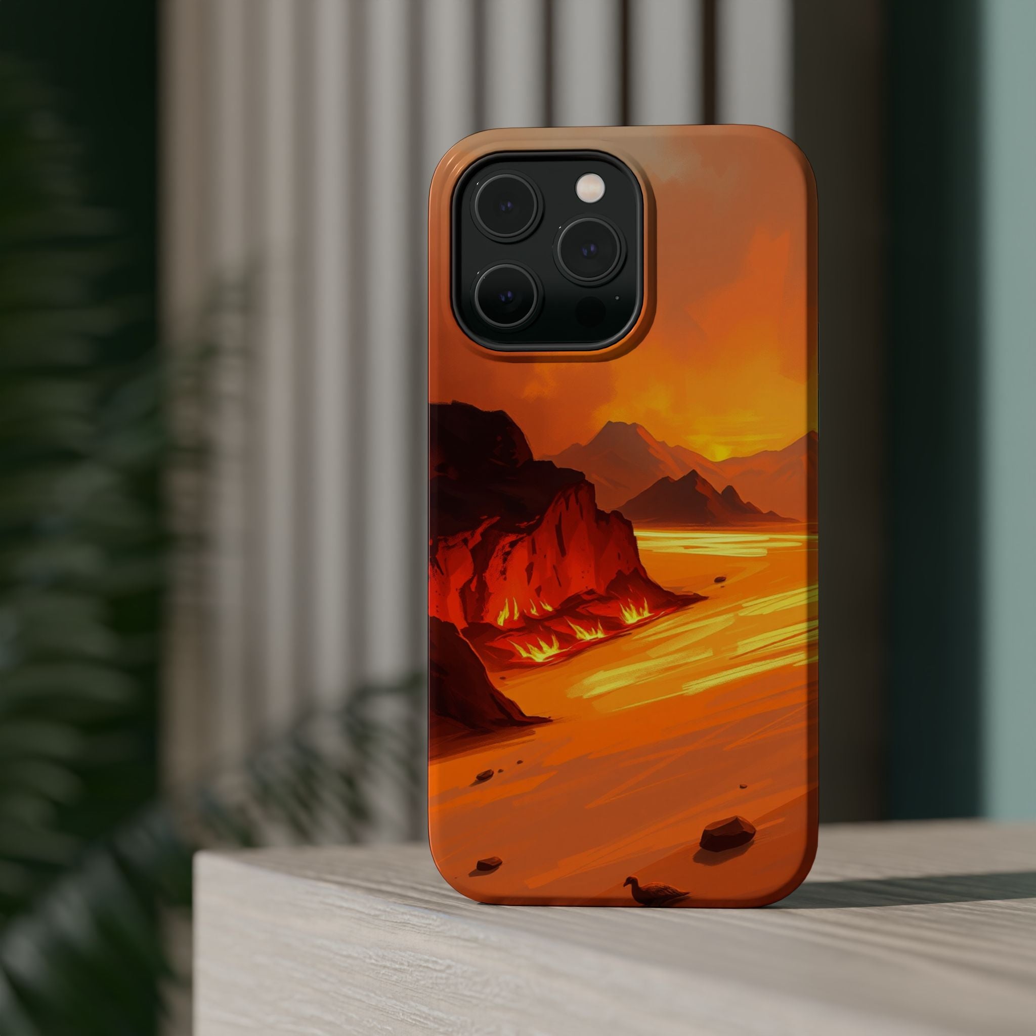 iPhone Burnt Orange And Sand Wildfire Glow Slim iPhone Everyday · iPhone Case