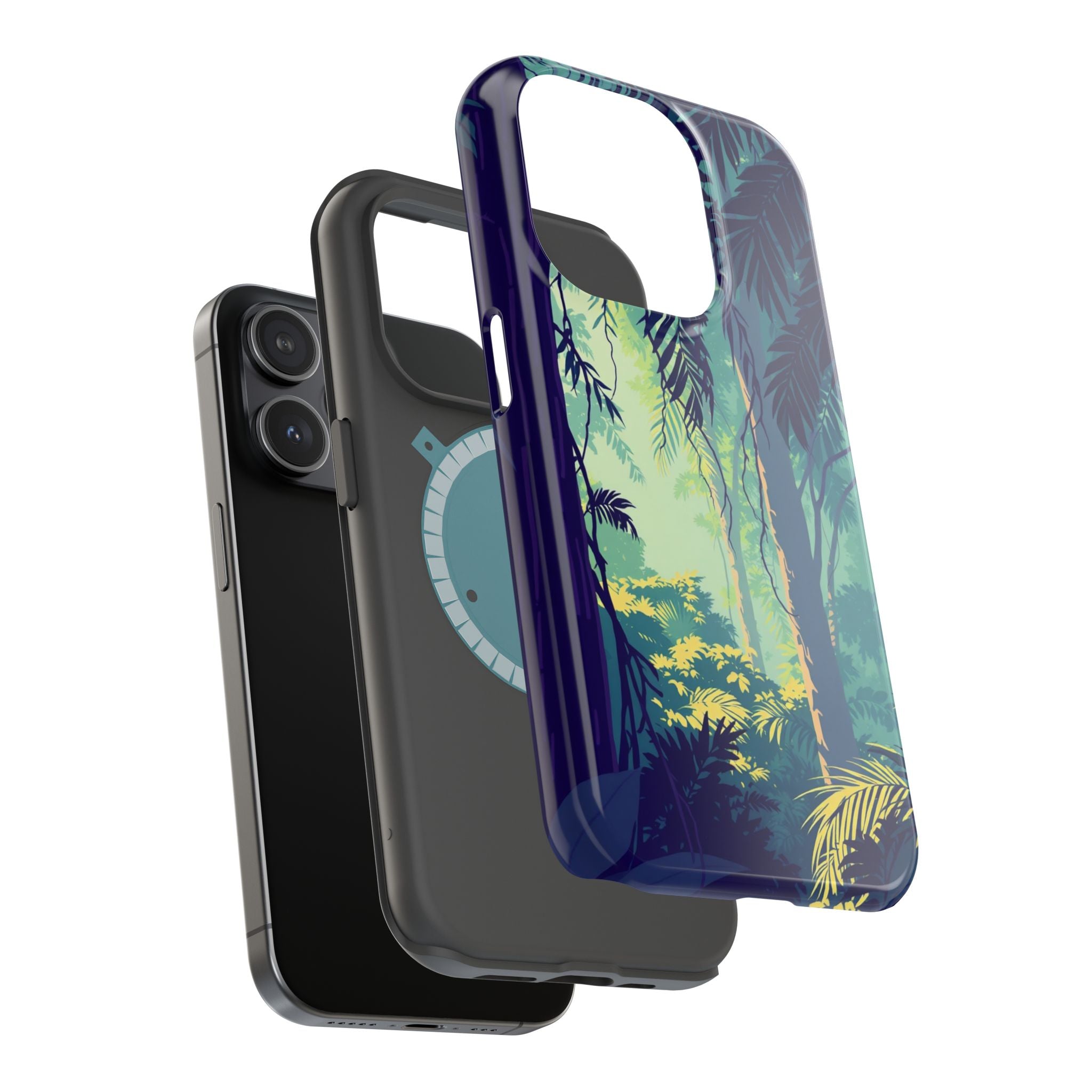 iPhone Mint And Blush Rainforest Canopy Slim Everyday iPhone Designer · iPhone C