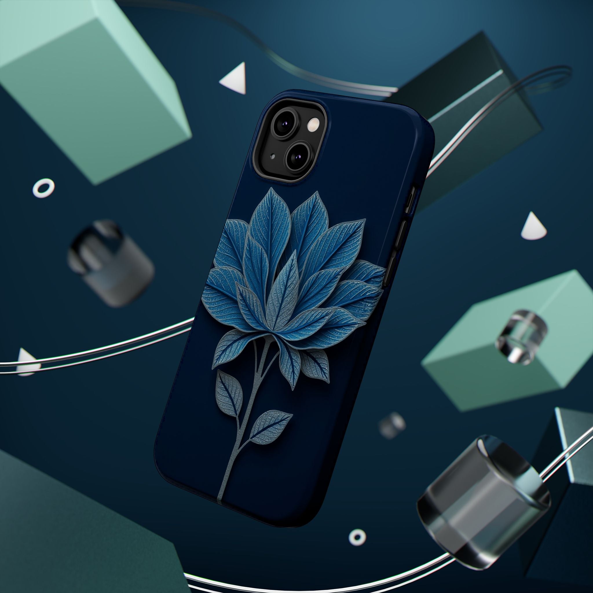 iPhone Night Bloomer Paper Cut Art Bold Modern Everyday Snap Case · iPhone Case