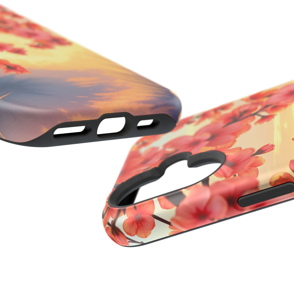 iPhone Sunset Amber And Peach Blossom Trail Slim Snap Cas Carry Case · iPhone Ca