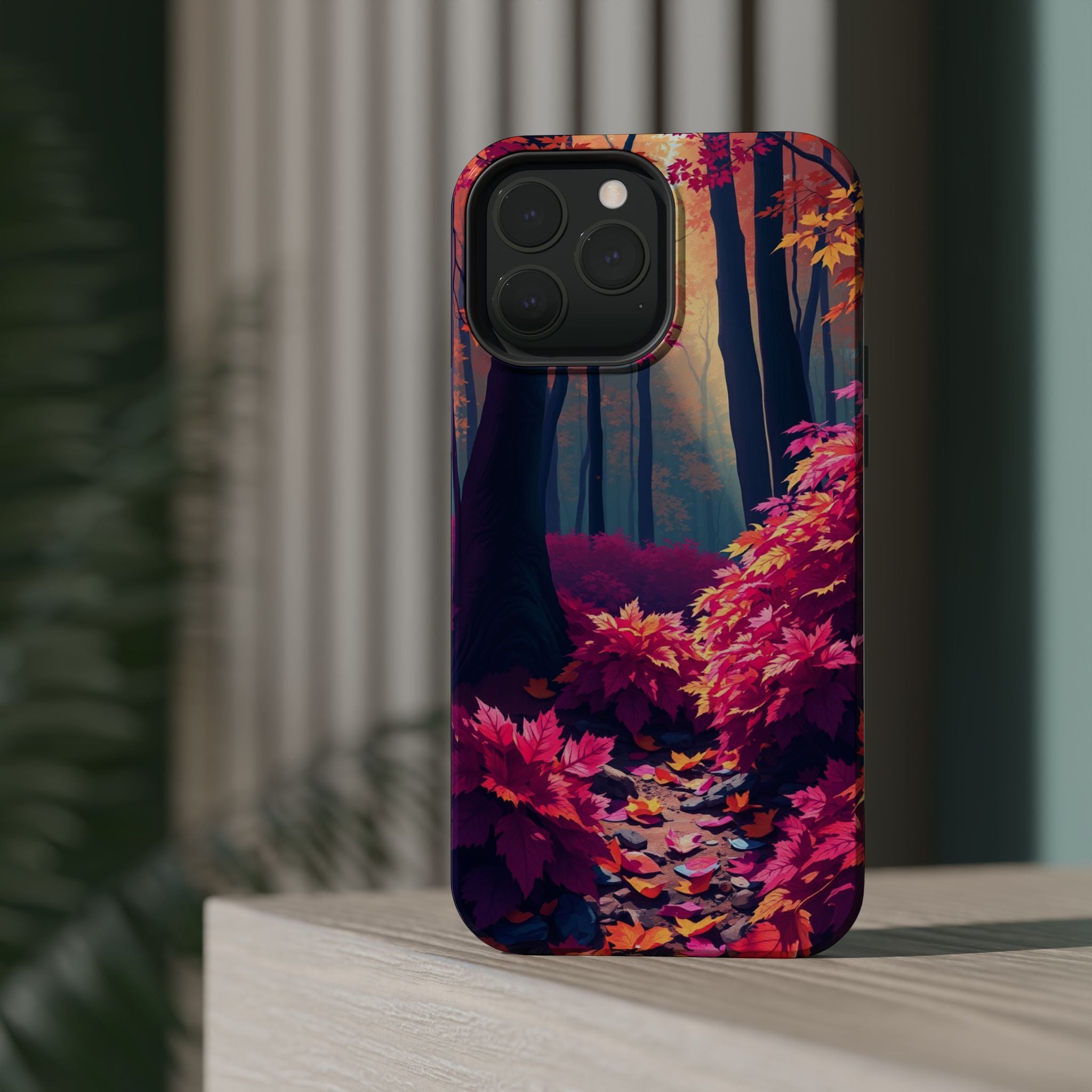 iPhone Earthy Autumn Forest Floor Design Slim Everyday iPhone Designer · iPhone